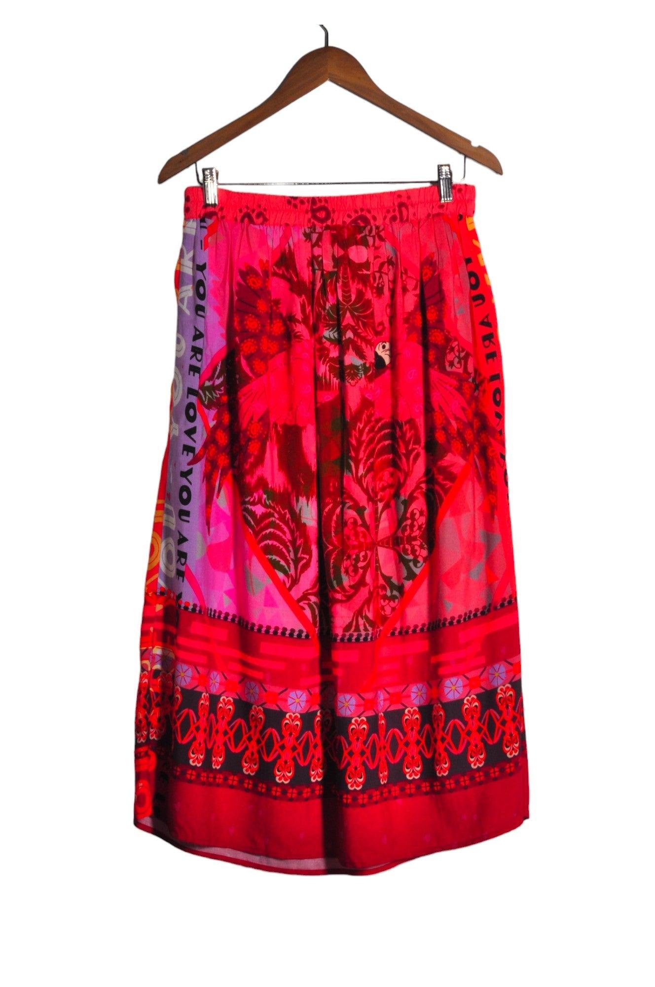 Stylish CREAM Women's Red Palazzo Pants in Regular Fit - Sizes 36, 38, 44
