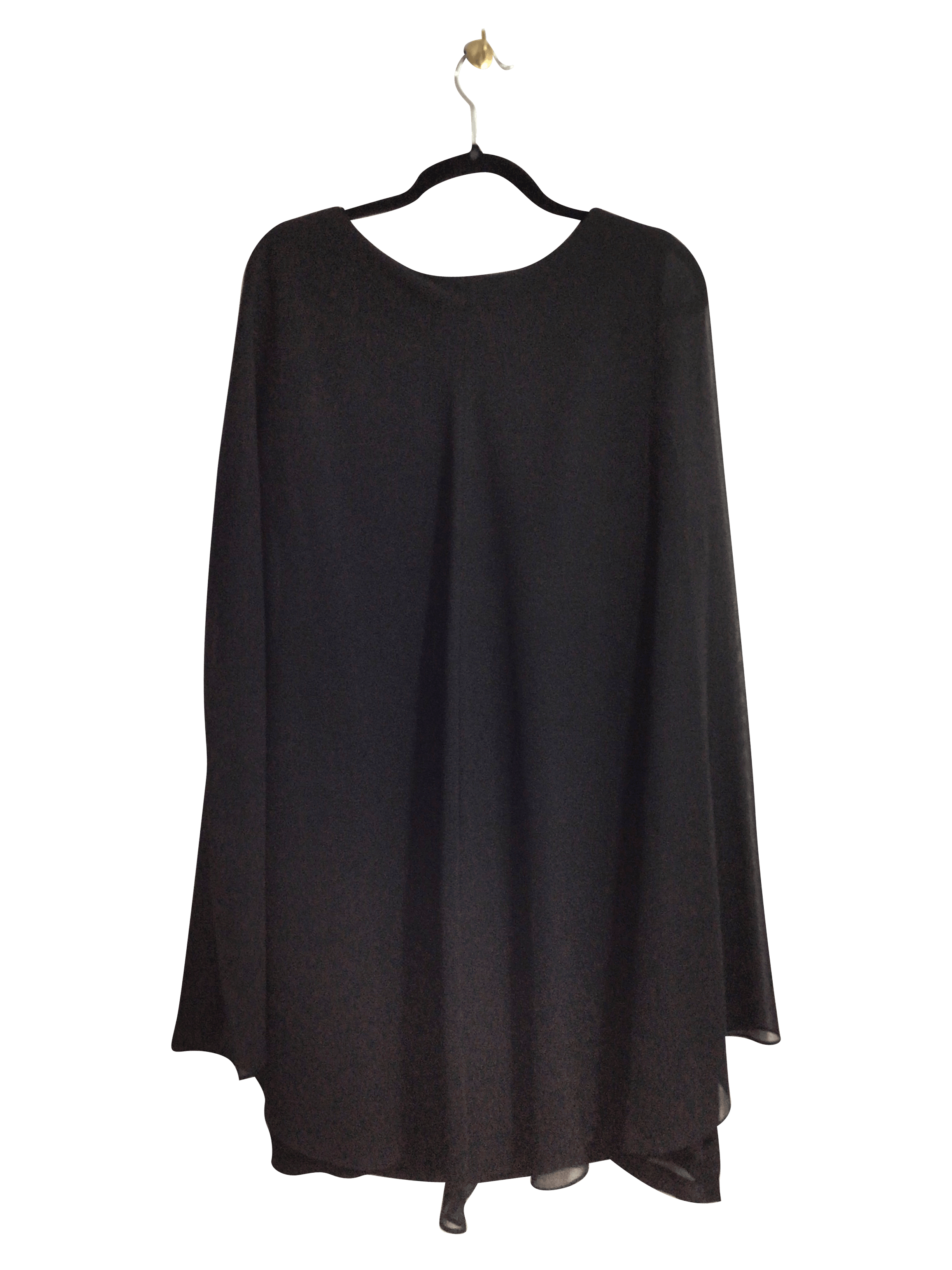Stylish CARTISE Women's Regular Fit Black Shift Dress - Size 12