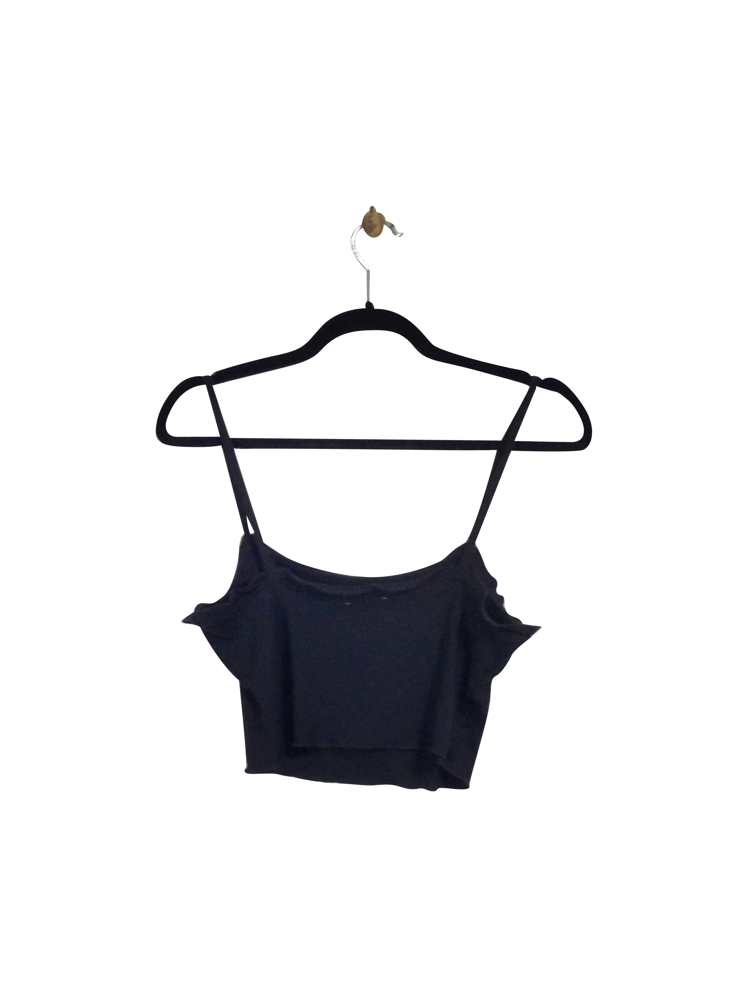 Exclusive COMMUNITY Women's Black Regular Fit Crop Tops in XS Size