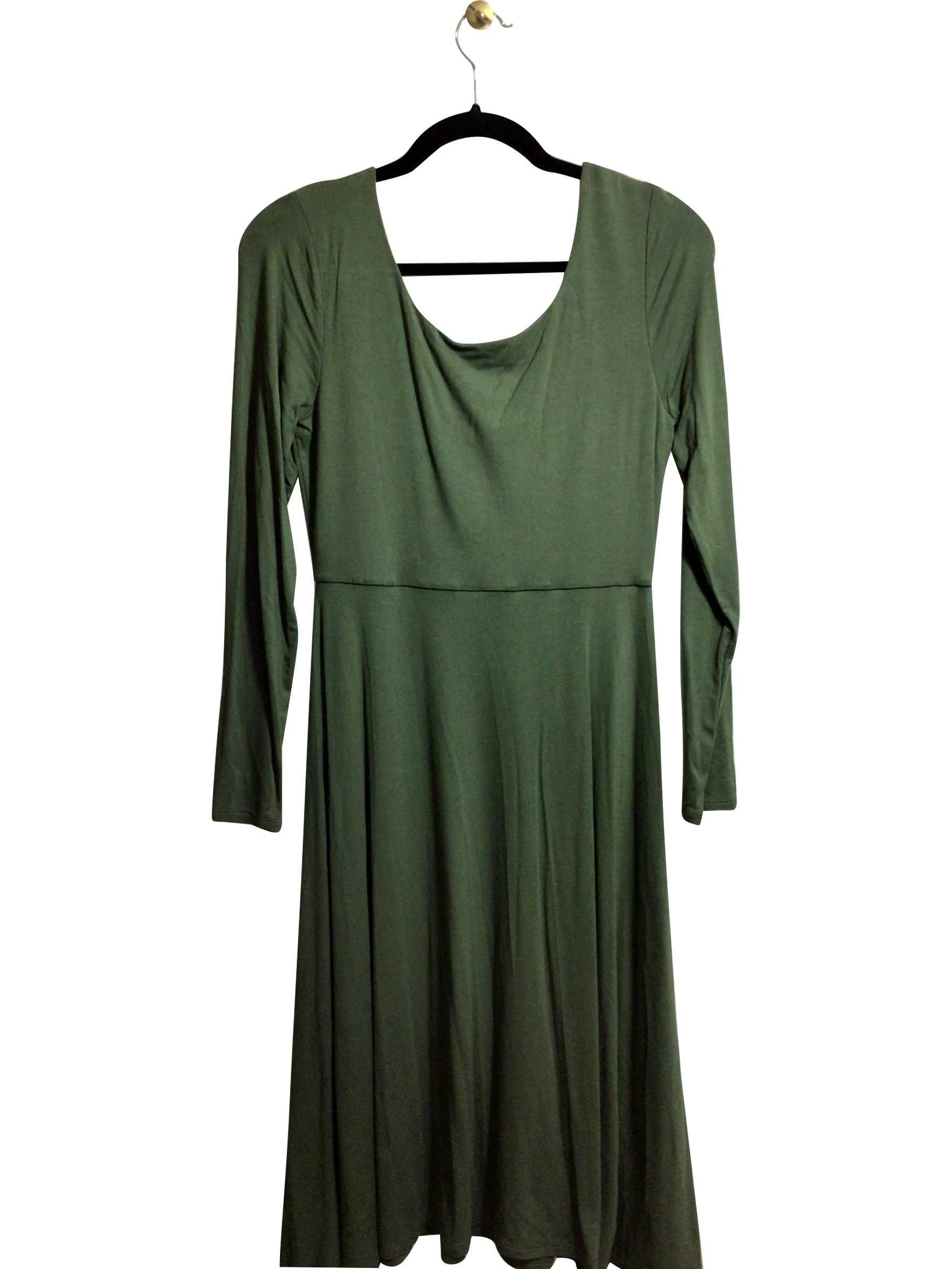 BANANA REPUBLIC Stylish Regular Fit Green Shift Dress - Size S
