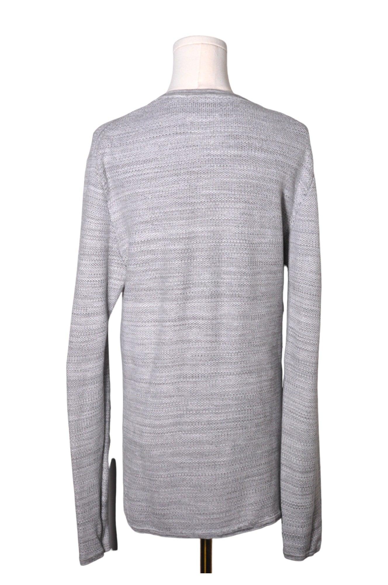 Stylish MINIMUM Second - Hand Men's Gray Regular - Fit Long - Sleeve T - Shirt in Size M