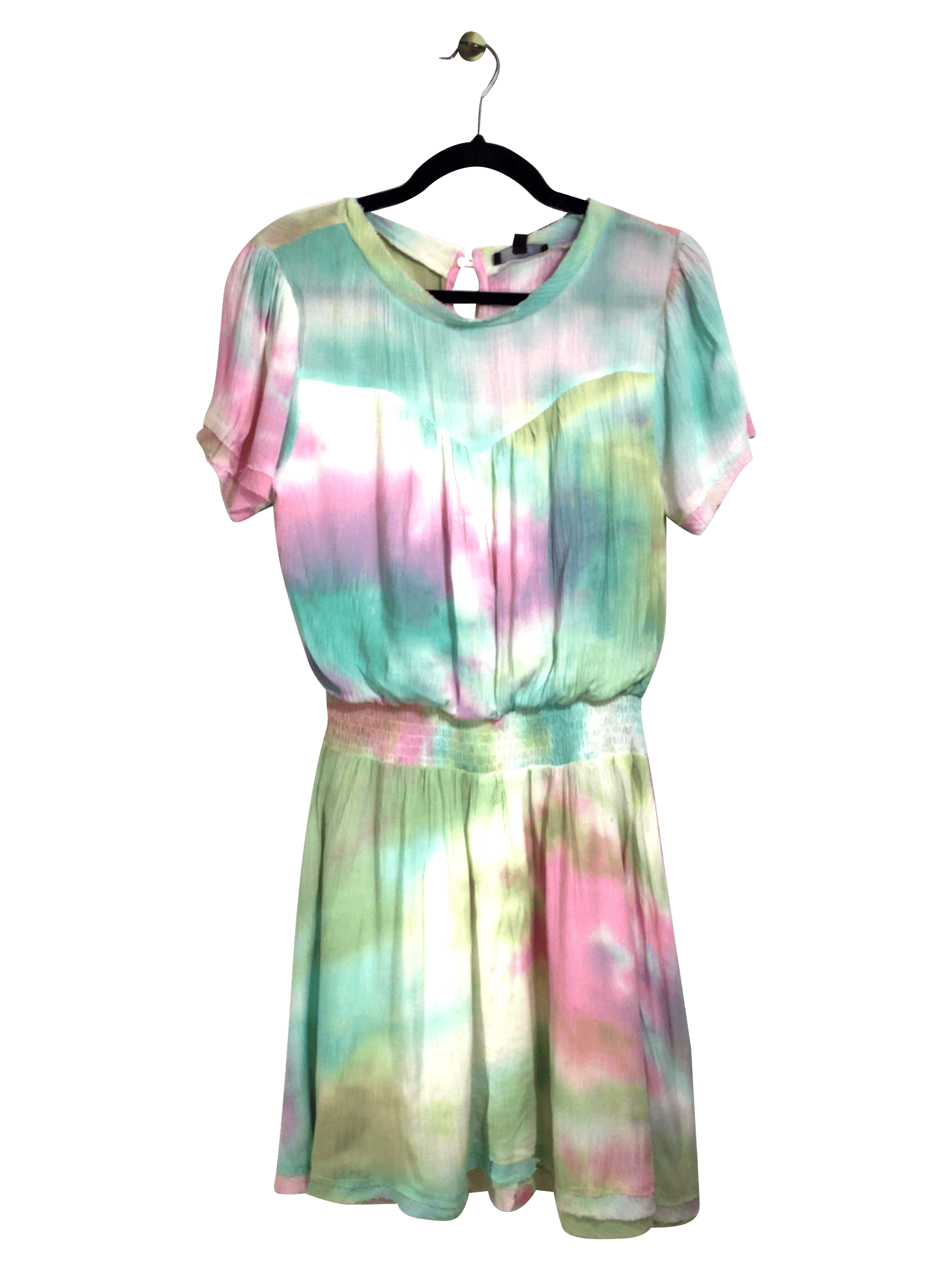 Stylish FATE Blue Regular Fit Wrap Dress - Size L