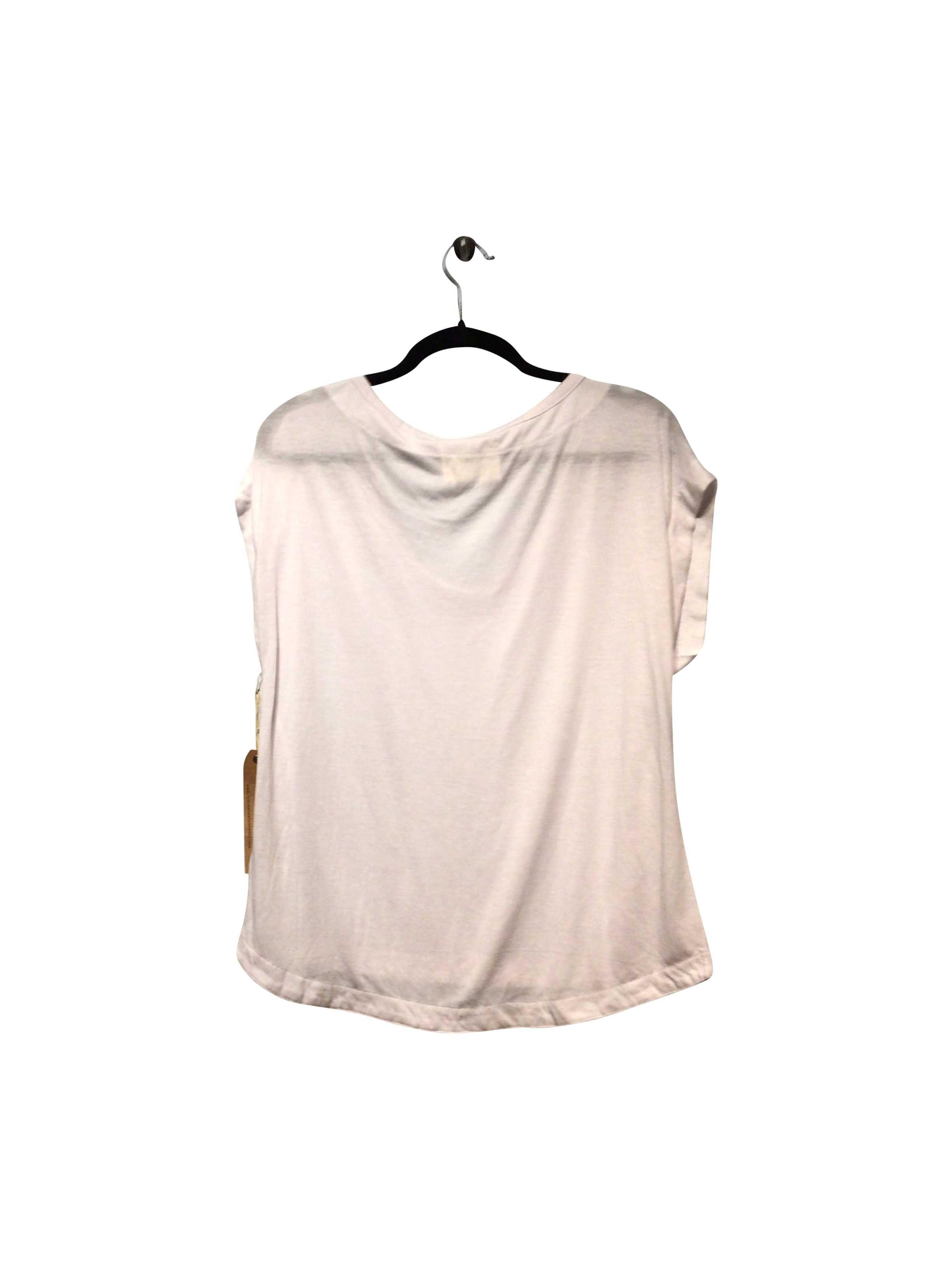 COLORFAST APPAREL Premium White Regular Fit Short-Sleeve Scoop Neck Solid Color T-shirt - XS