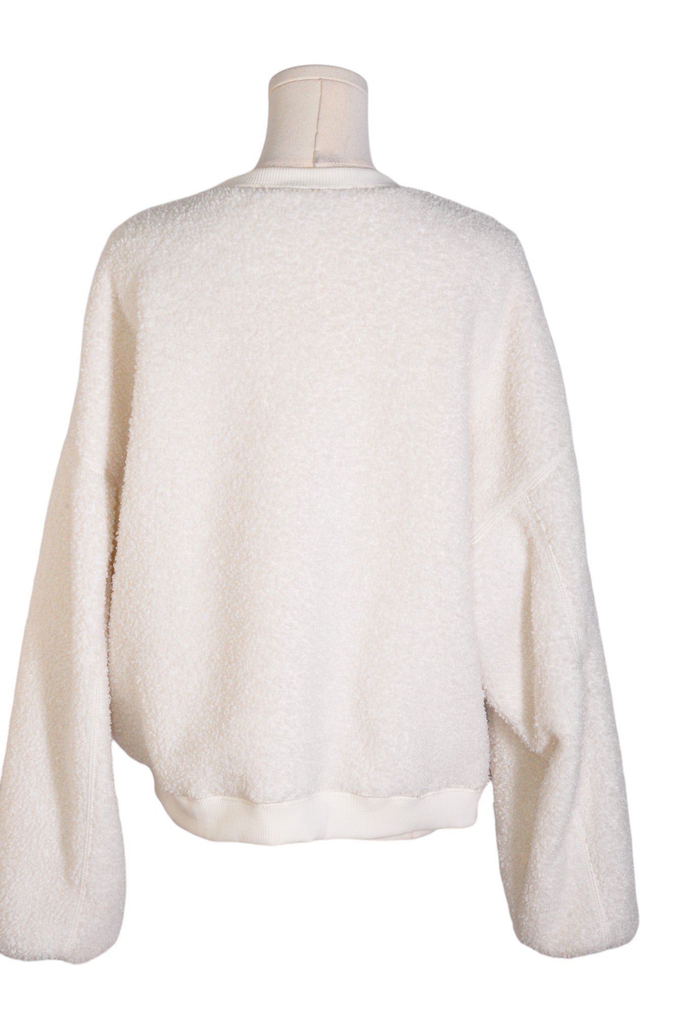 Stylish CONVERSE Women's White Regular Fit Sweater - Size M