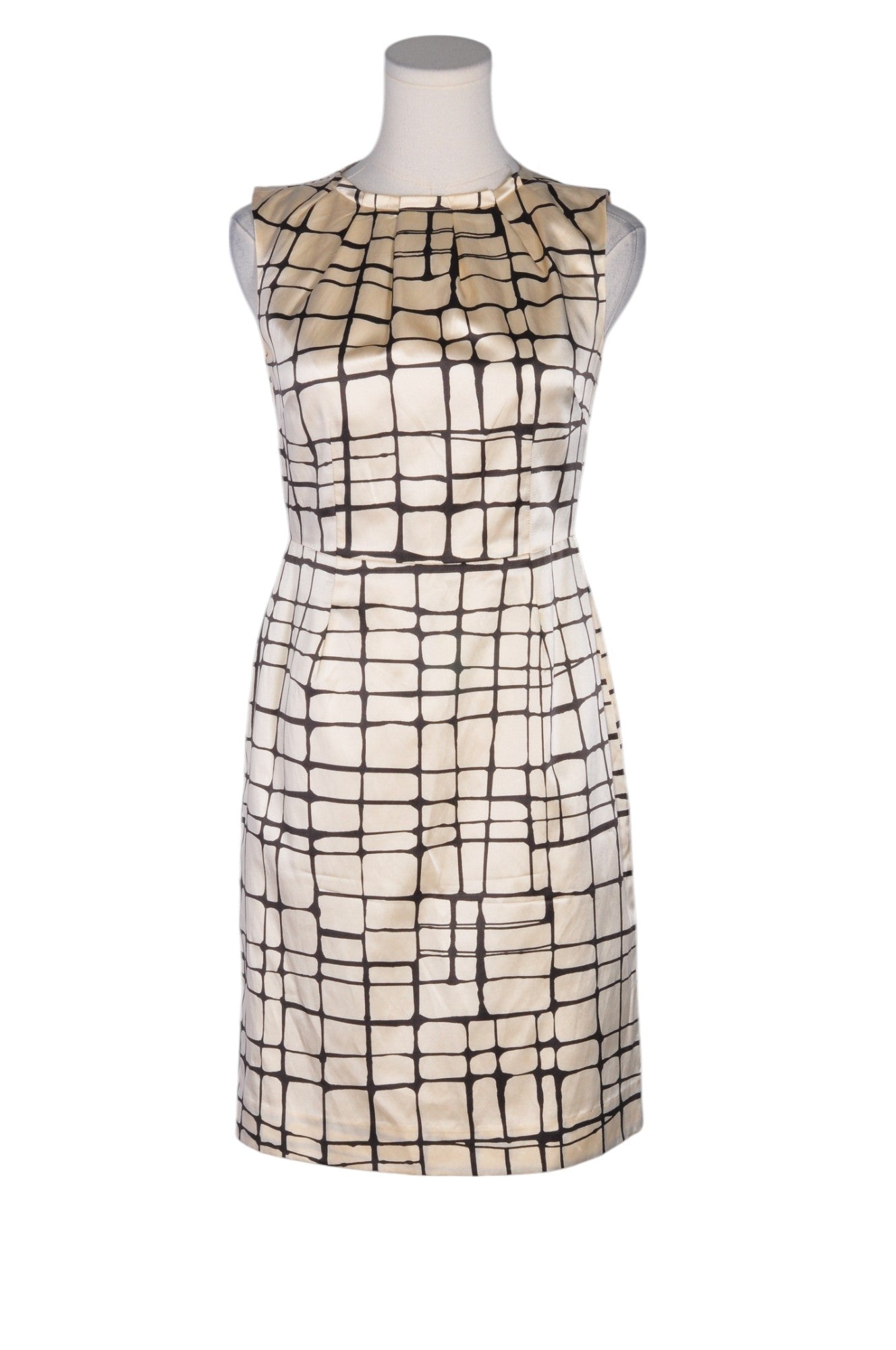 BANANA REPUBLIC Stylish Women's Beige Regular Fit Size 2 Sheath Dresses