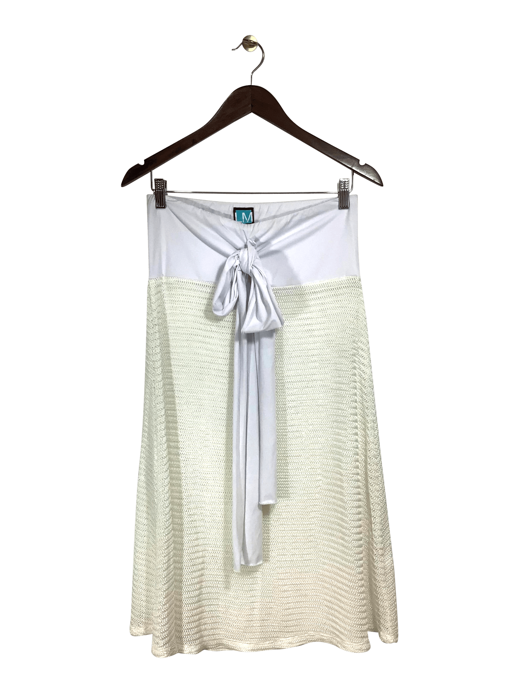LM BEACH Stylish Regular Fit White Skirt - Size S