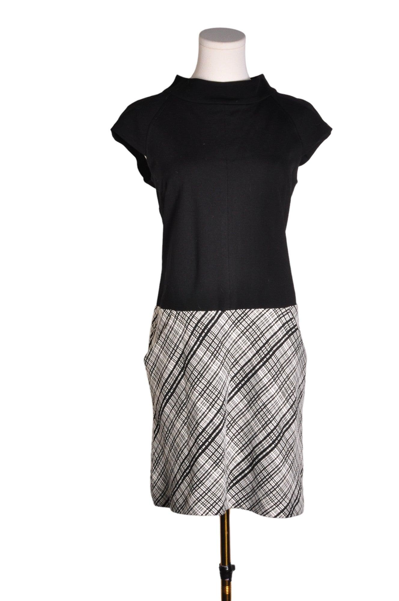 CYNTHIA STEFFE Stylish Women's Black Regular Fit Size 6 Midi Dress