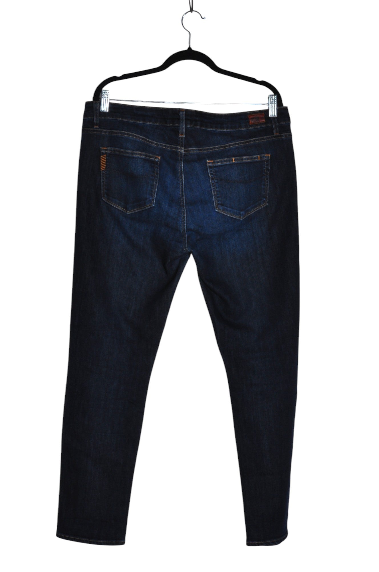 PAIGE Stylish Blue Regular Fit Women's Straight-Legged Second-Hand Jeans - Size 33
