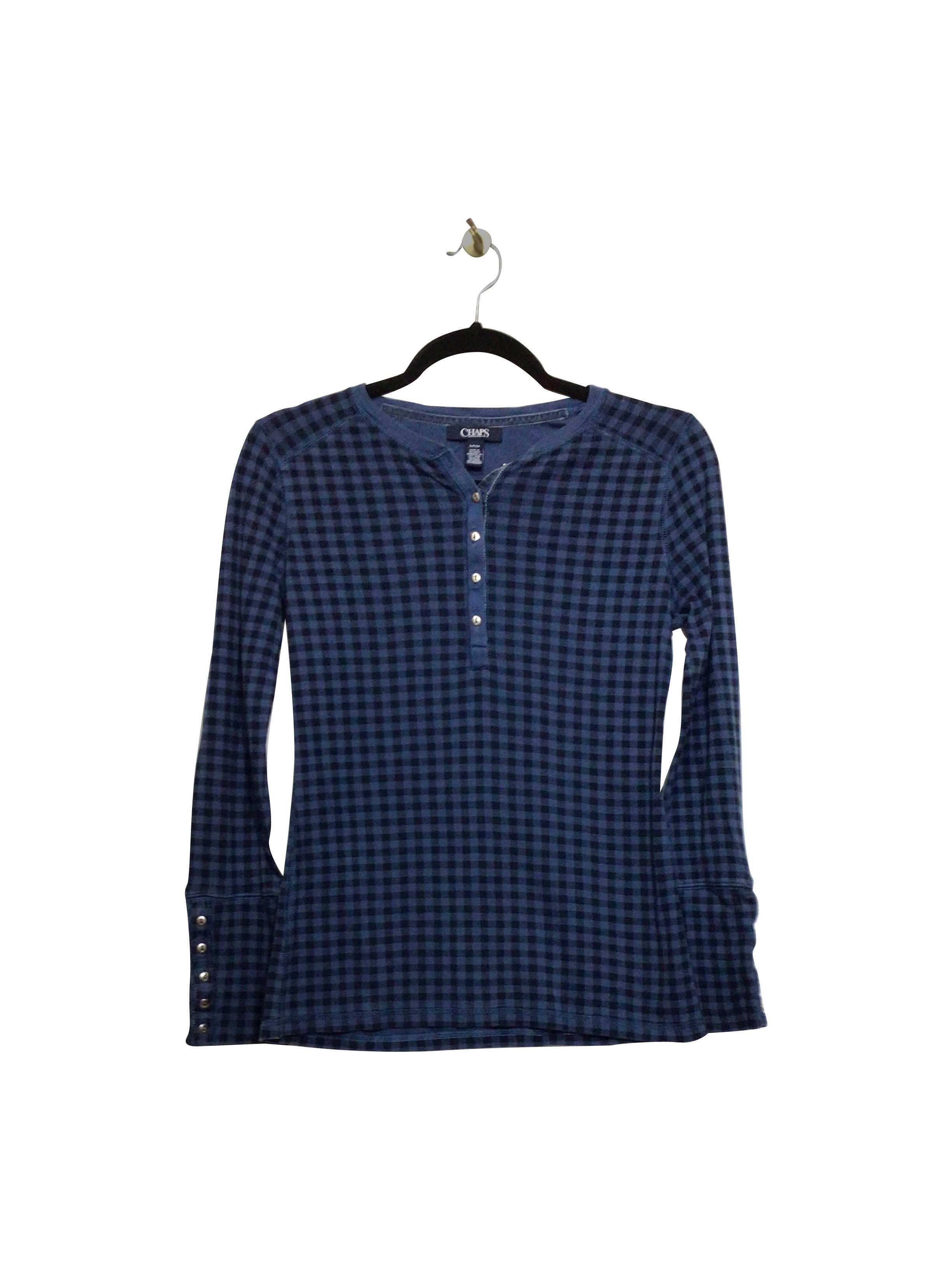 CHAPS Stylish Regular Fit Blue Pajamas - Size S