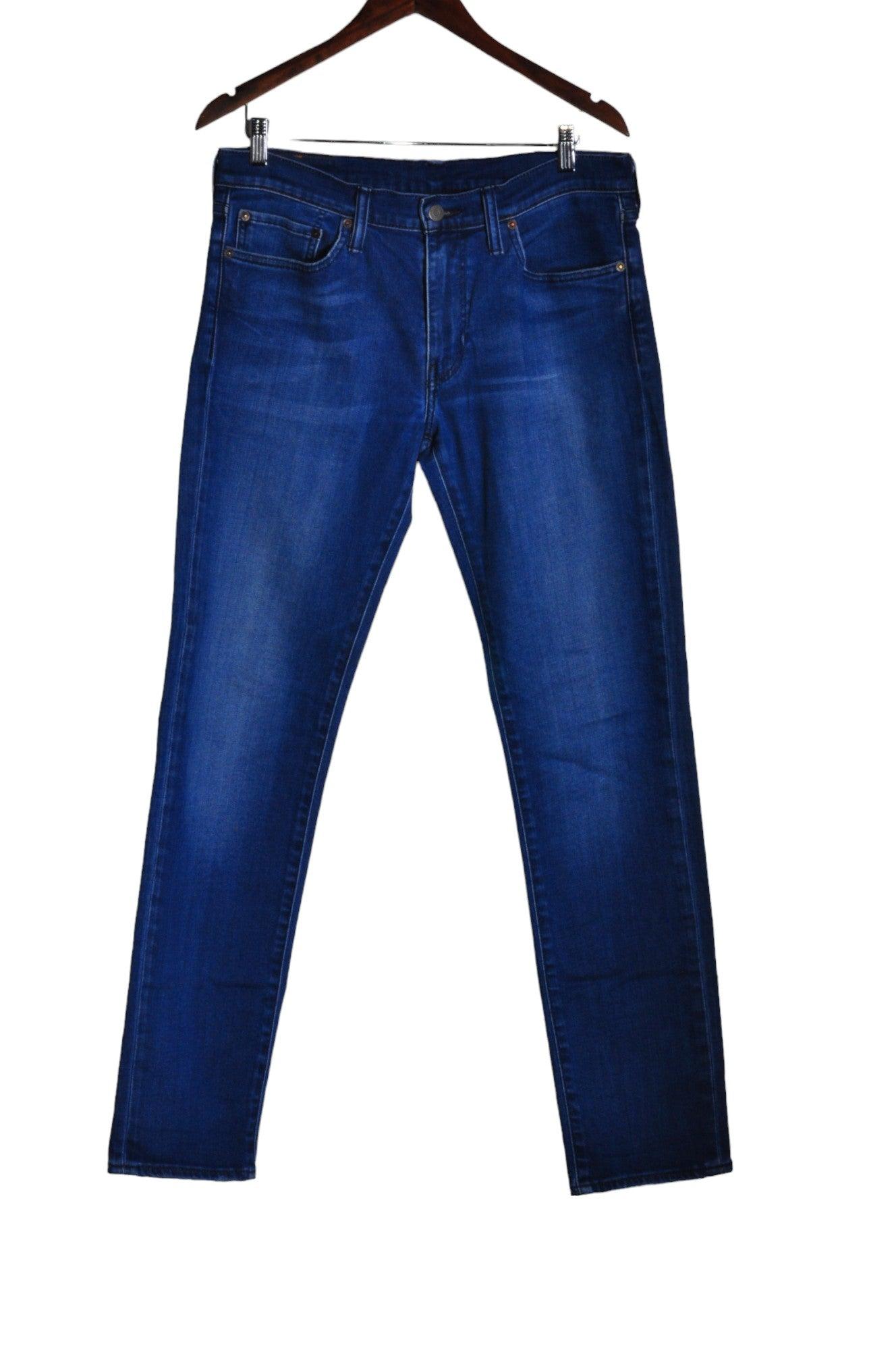 LEVI'S Stylish Women's Blue Regular Fit Straight-Legged Jeans - Size 32x34