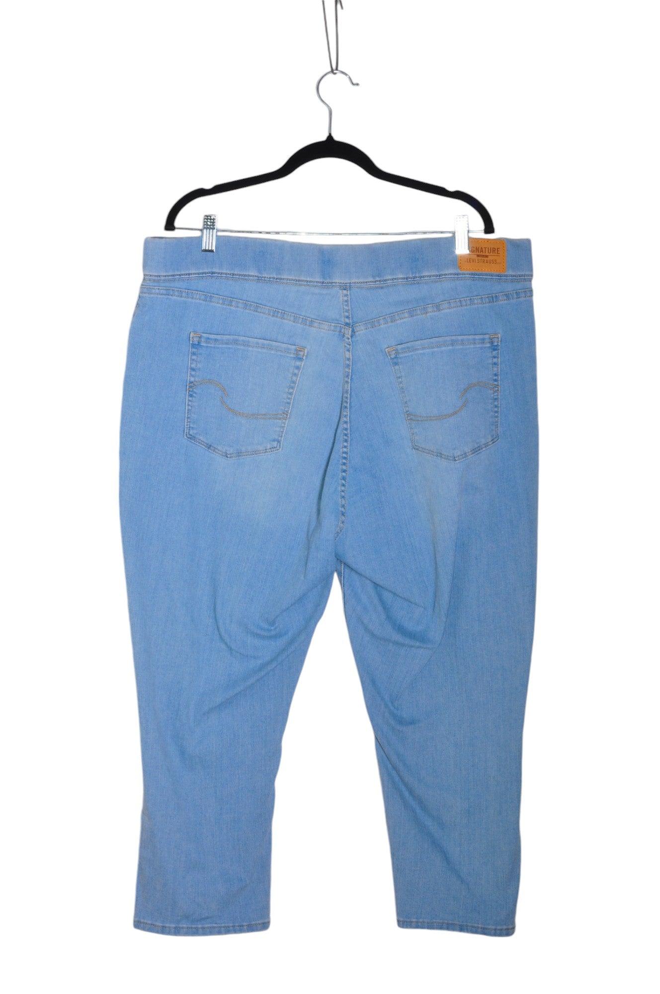 LEVI'S Second Hand Blue Women's Regular Fit Straight-Legged Jeans Size 22