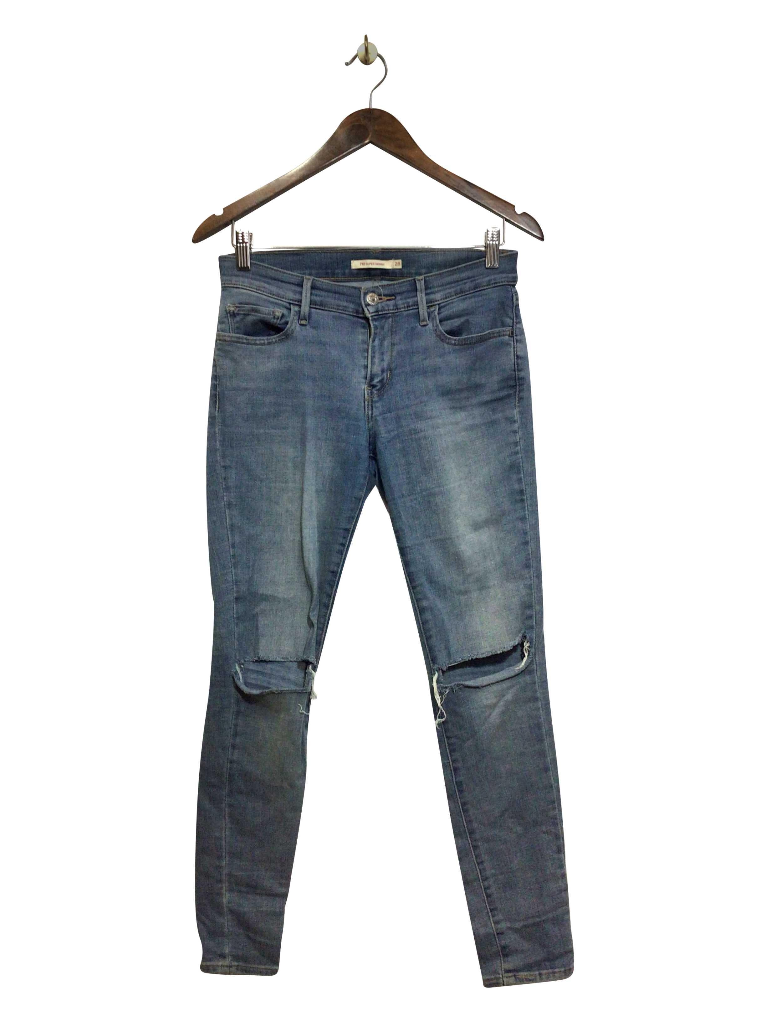 LEVI'S Stylish Regular Fit Blue Straight - Legged Jeans Size 28