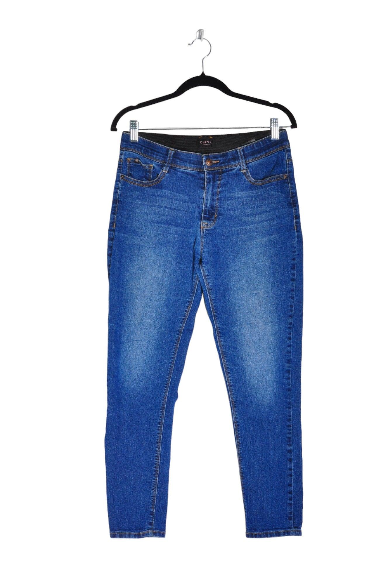 CURVE APPEAL Stylish Women's Blue Regular Fit Straight-Legged Jeans - Size 29
