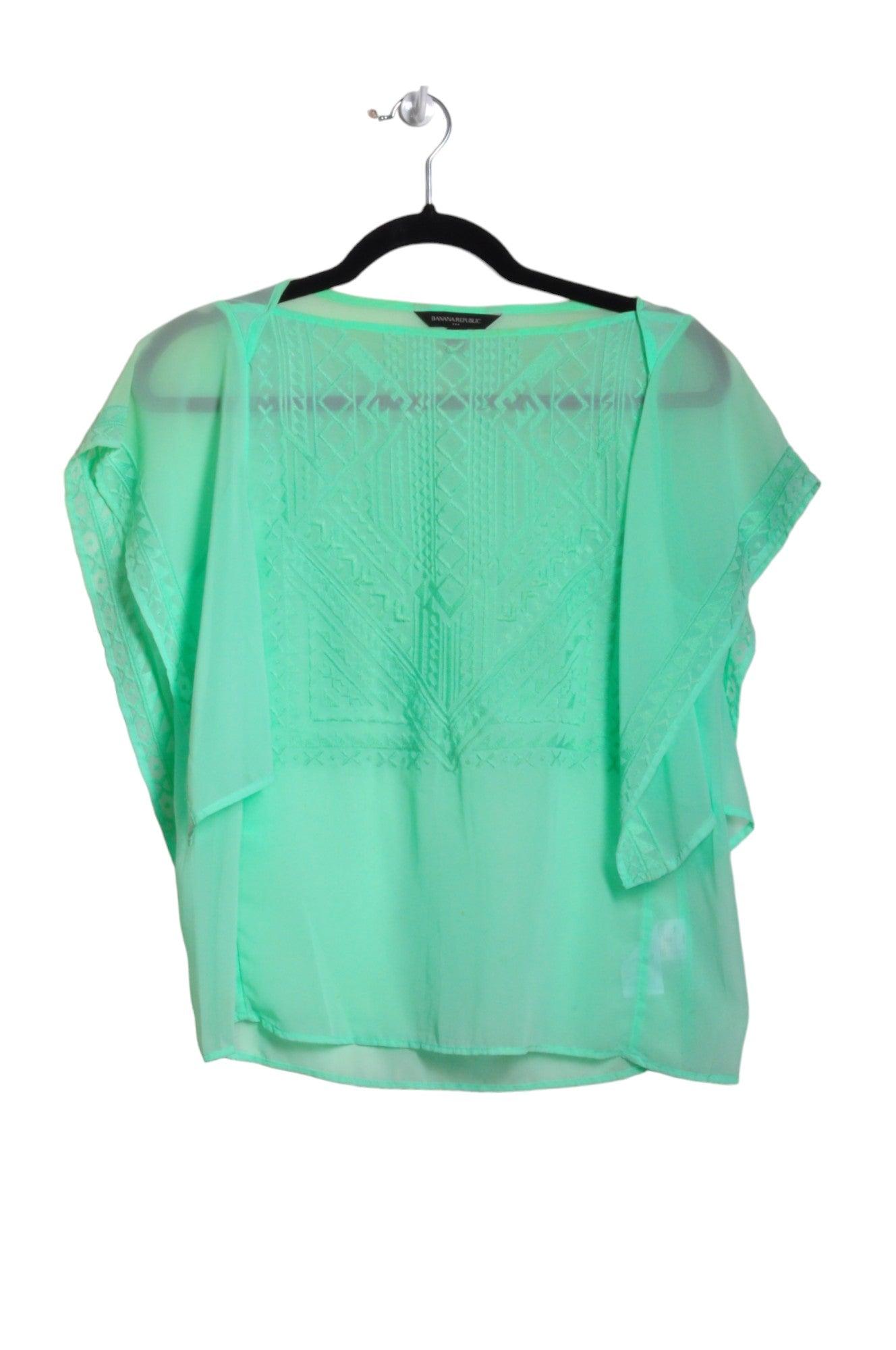 BANANA REPUBLIC Stylish Women's Green Regular-Fit Blouses in XS Size