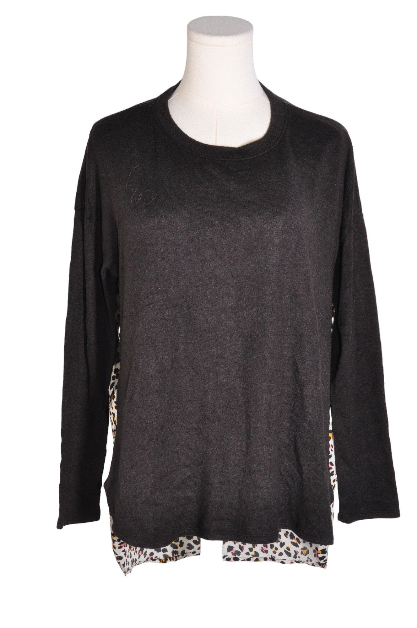 IMNYC Stylish Women's Regular Fit Long Sleeve Black T-Shirt - Size M