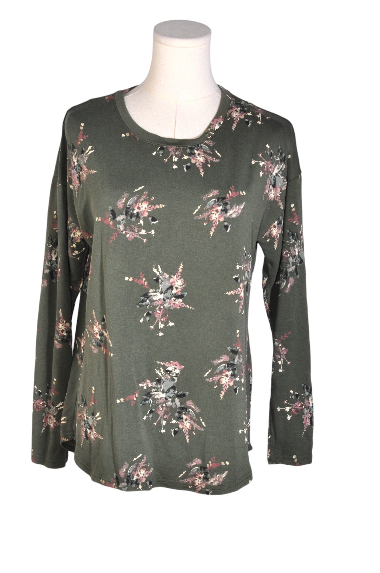 CATHERINE MALANDRINO Stylish Women's Green Regular-Fit Blouse - Size S