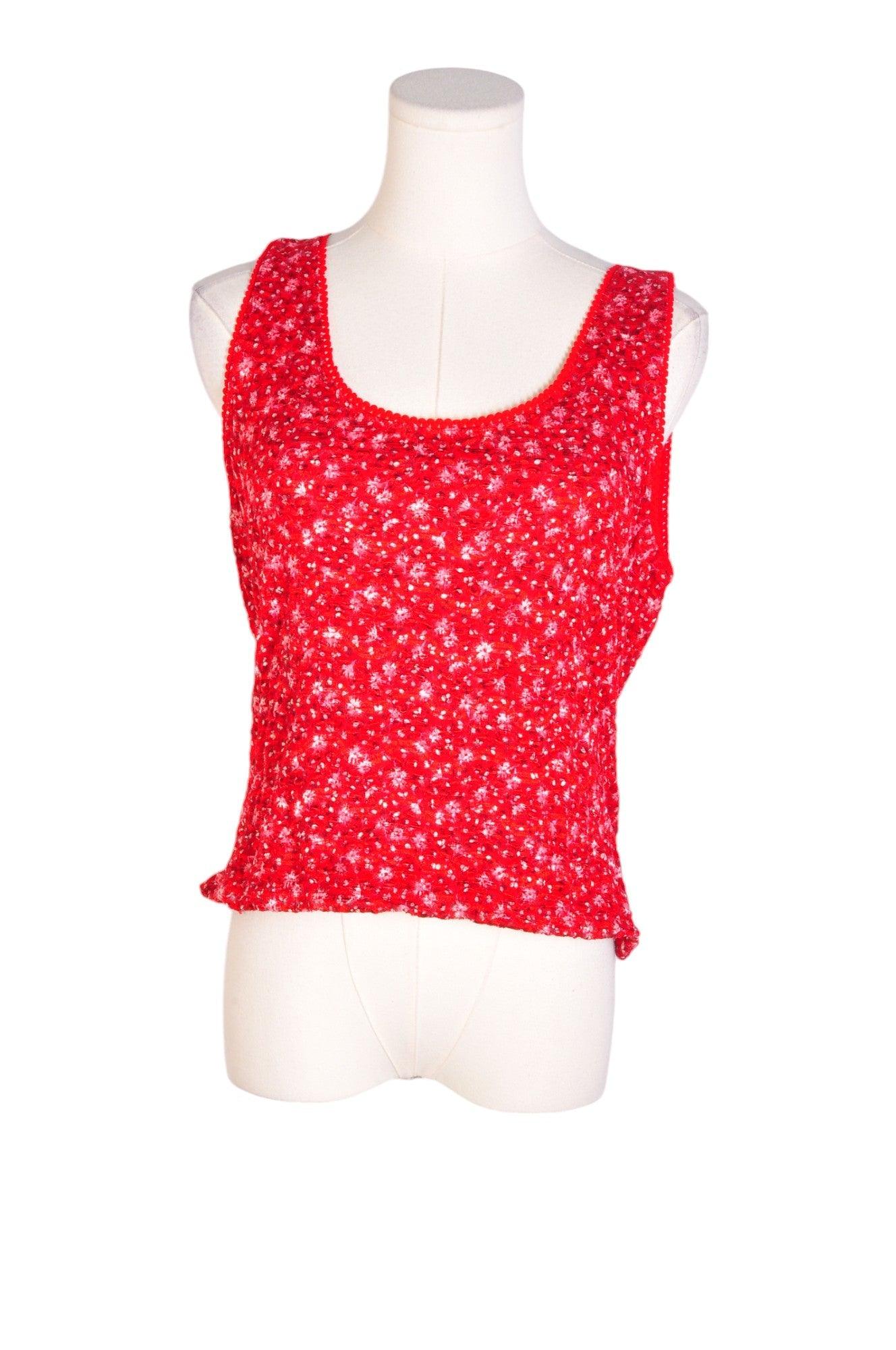 Stylish INTERNATIONAL CONCEPTS Red Regular-Fit Women's Crop Tops - Size L