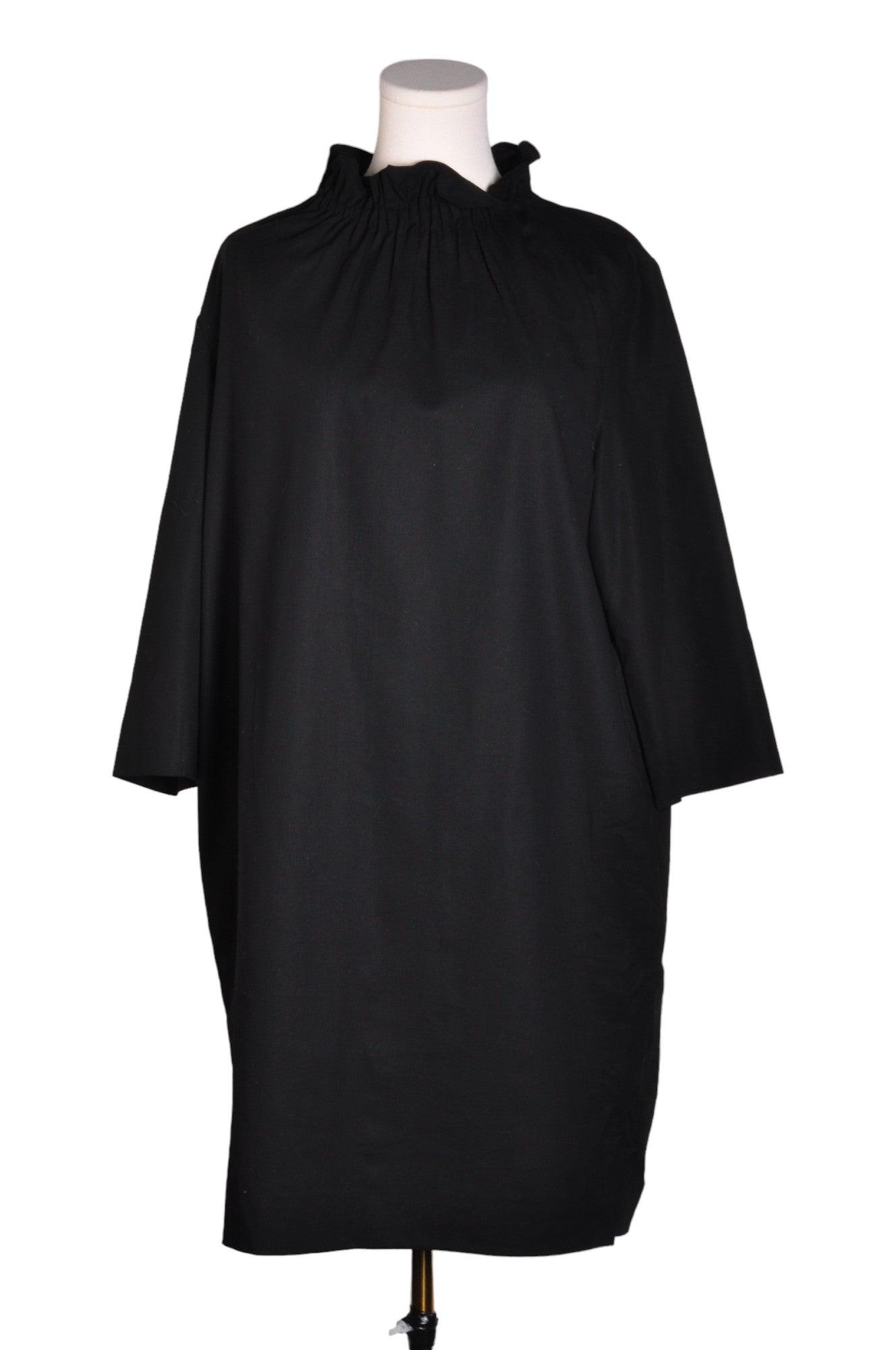COS Women's Black Regular Fit Drop Waist Dress - Size 12