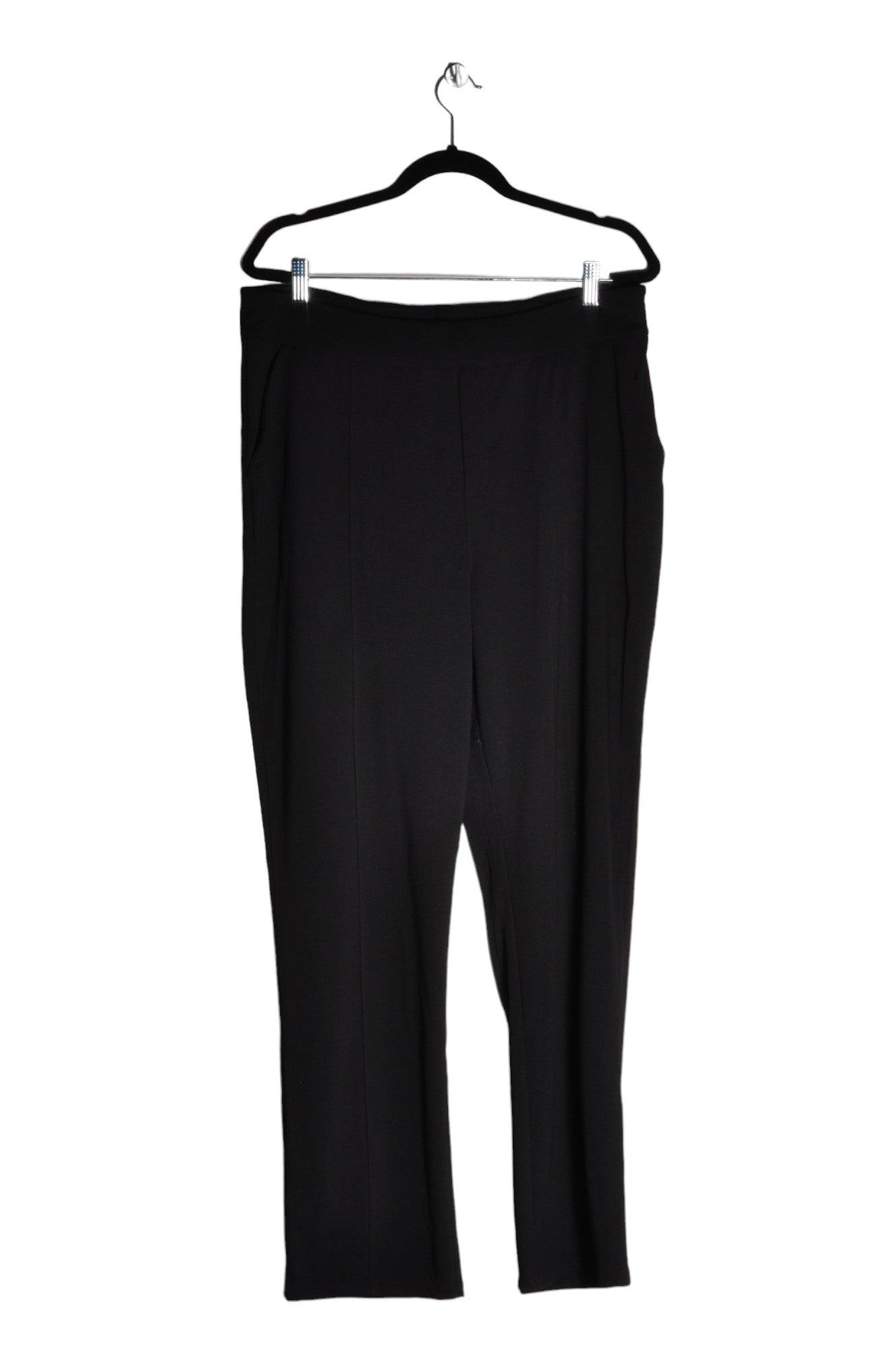 Stylish HUE Women's Regular-Fit Black Work Pants - Size XL