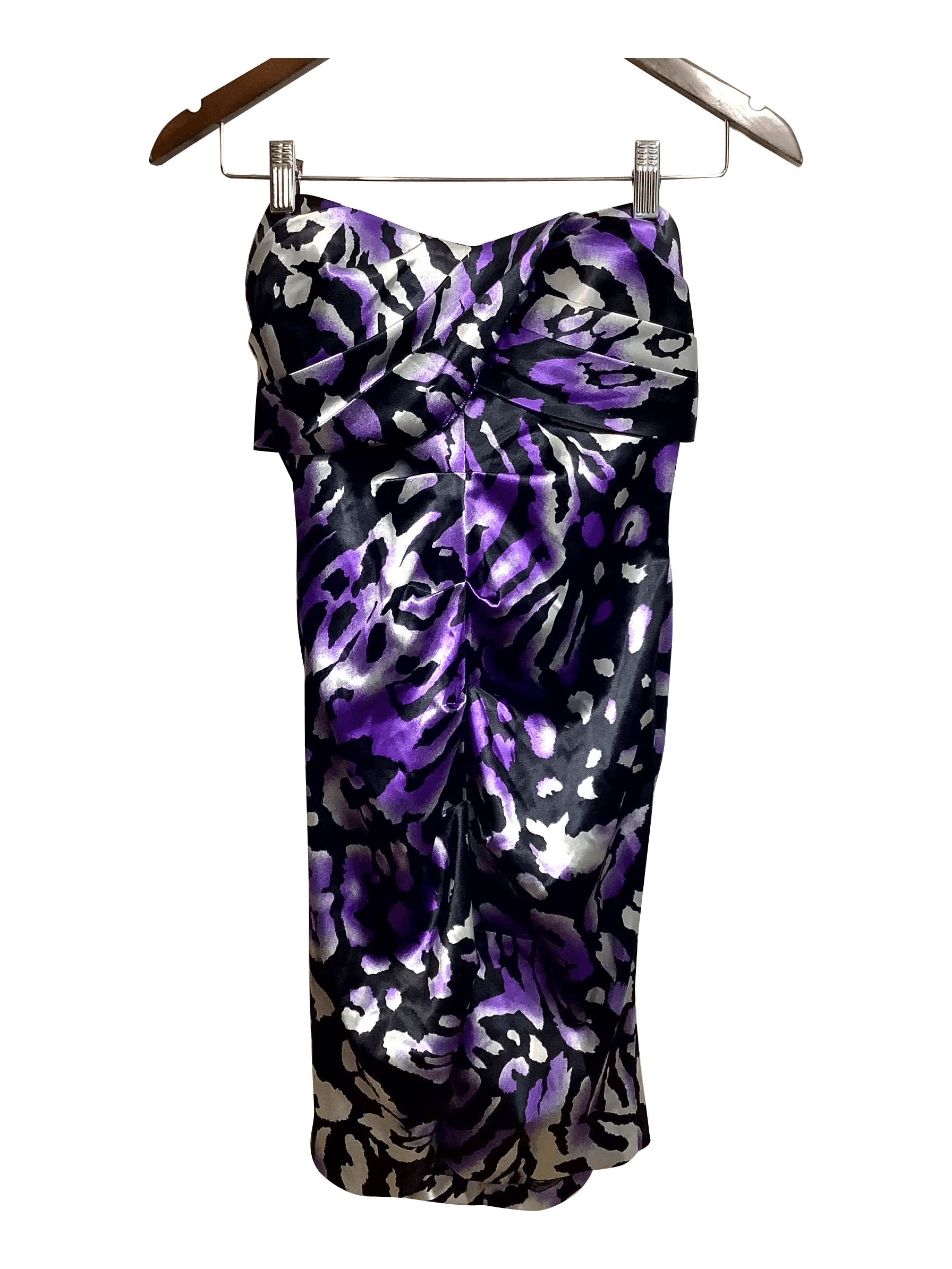 Gorgeous CHATEAU Purple Regular Fit Bodycon Dress - Size 4
