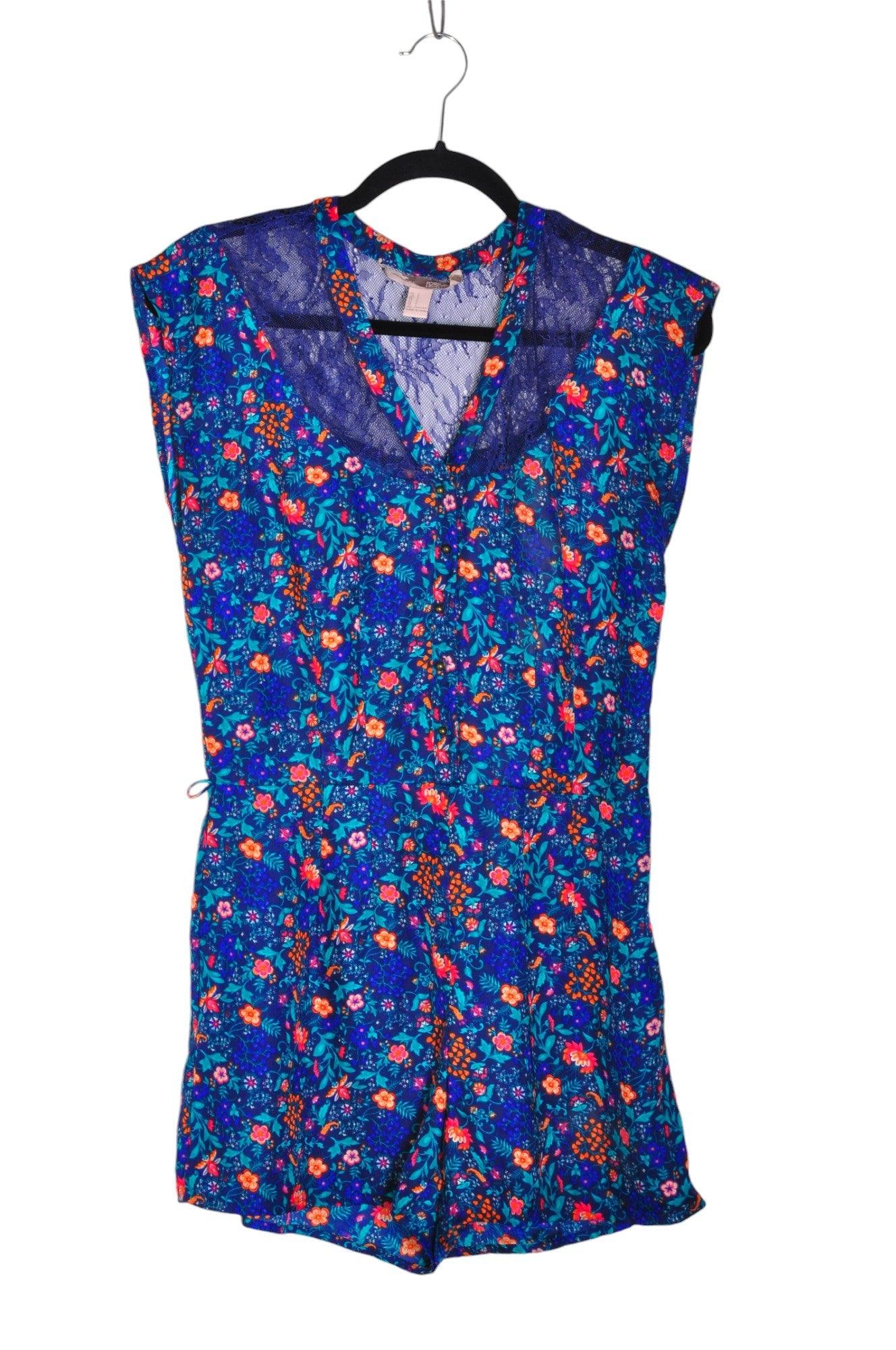 FOREVER 21 Stylish Blue Women's Regular Fit Rompers - Size S