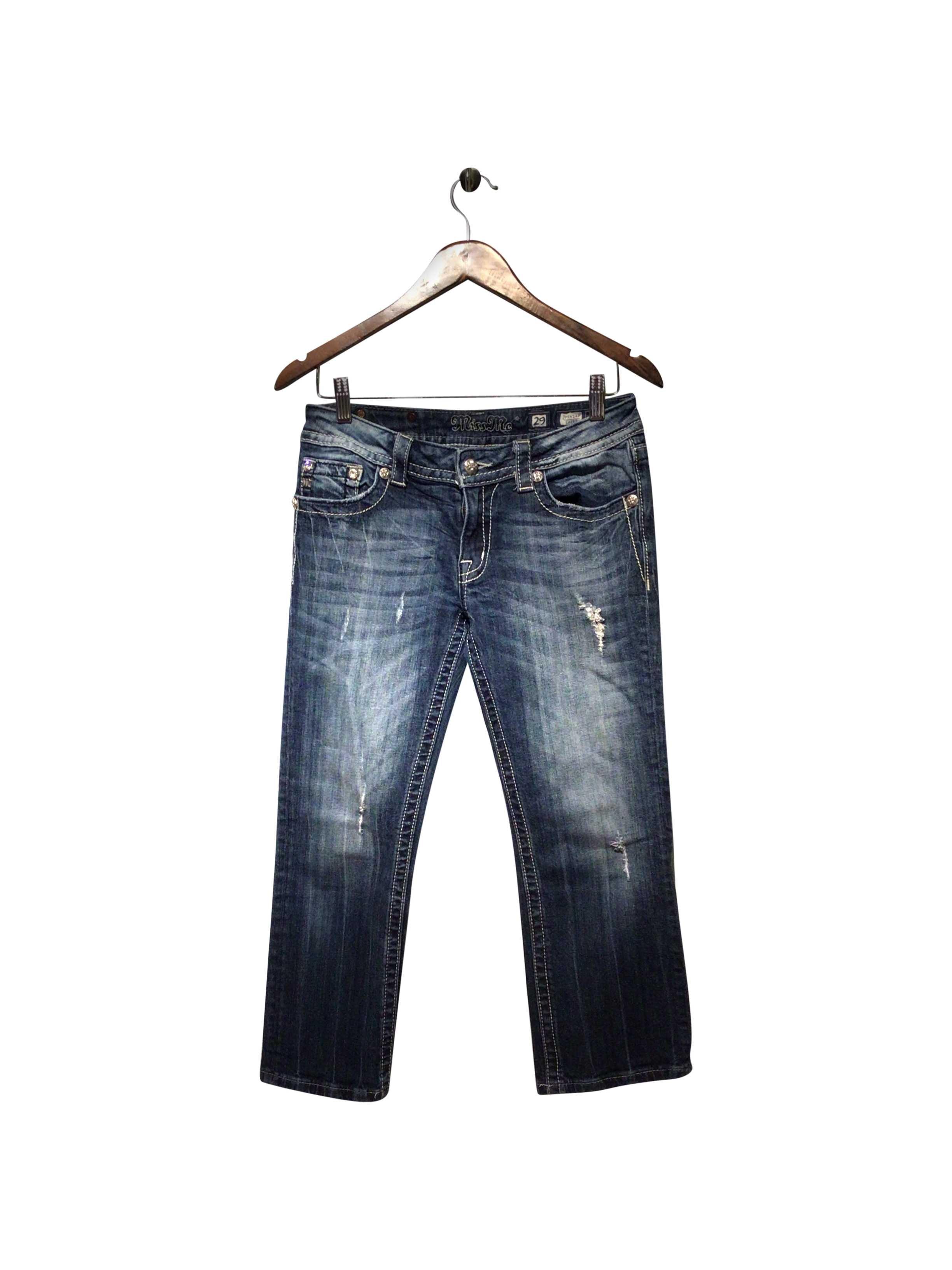 MISS ME Stylish Regular Fit Blue Straight - Legged Jeans Size 29
