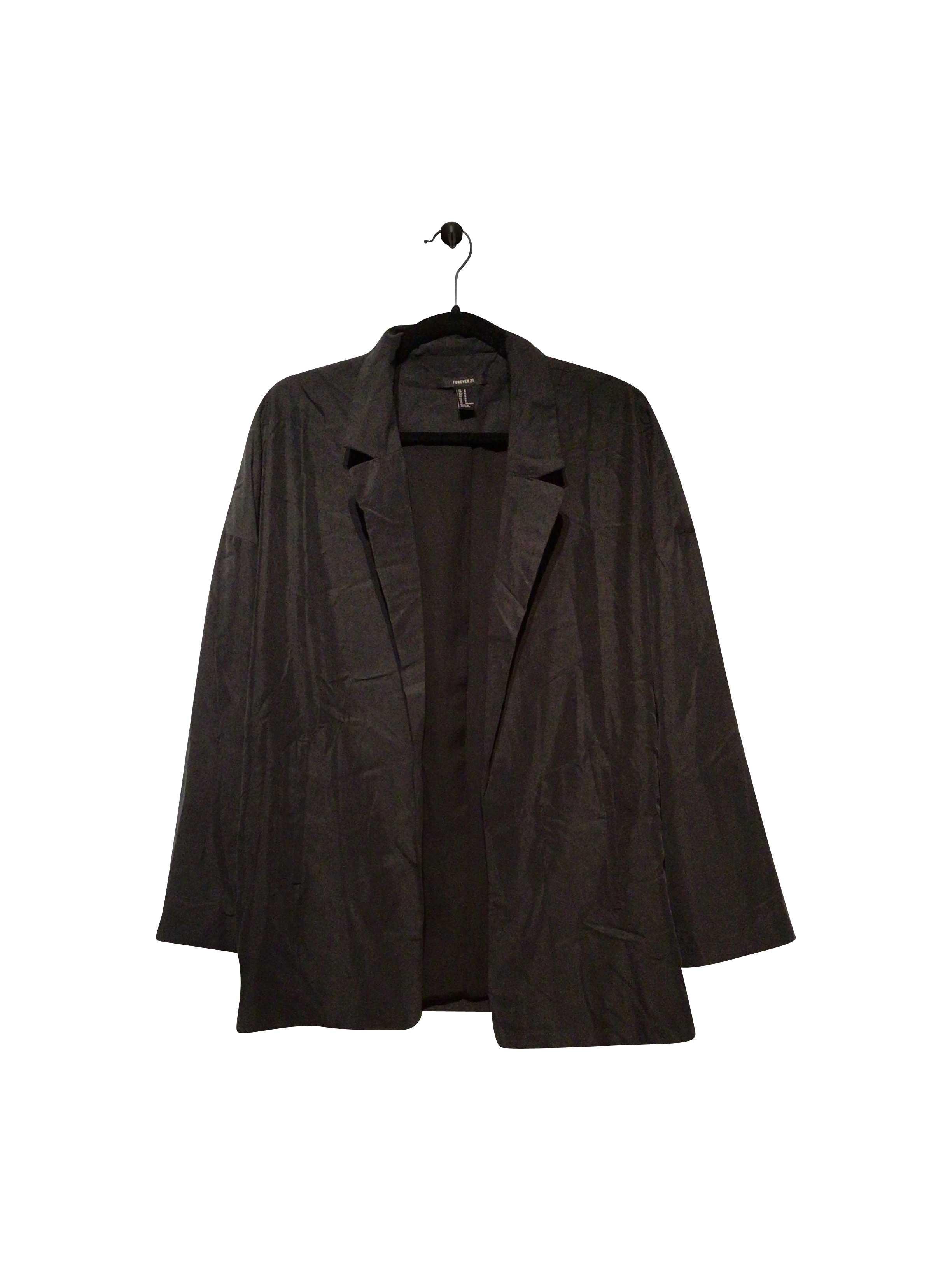 FOREVER 21 Stylish Black Regular Fit Blazers - Size M