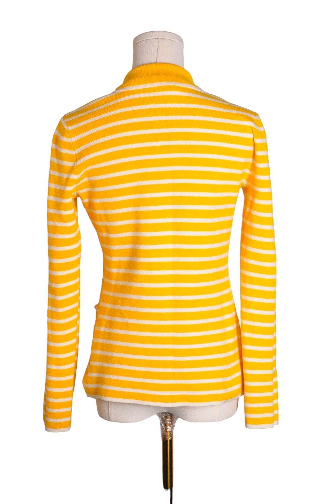 BANANA REPUBLIC Stylish Women's Regular-Fit Yellow Button Down Tops - Size S