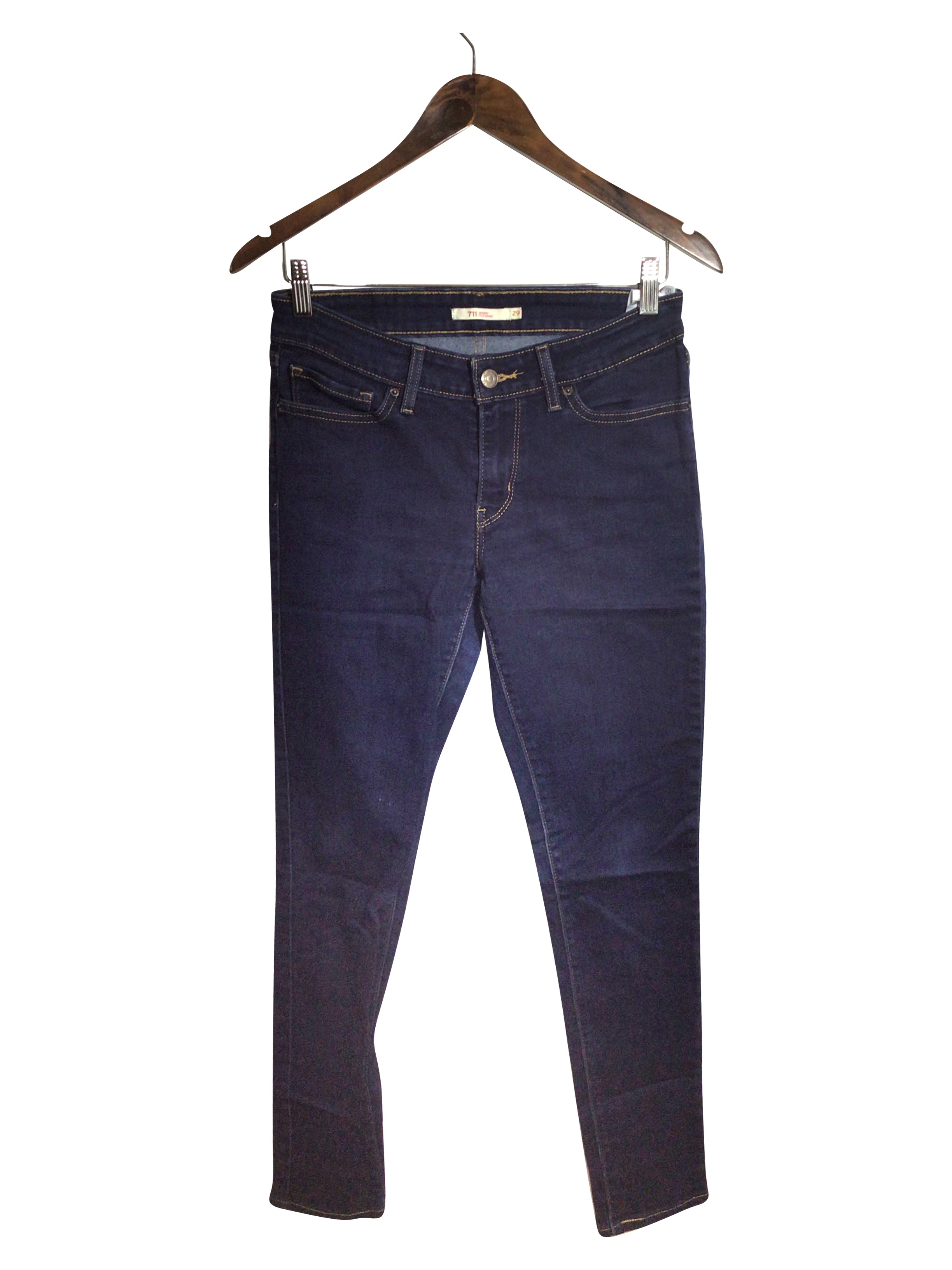 LEVI'S Second-Hand Blue Women's Regular Fit Straight-Legged Jeans - Size 29