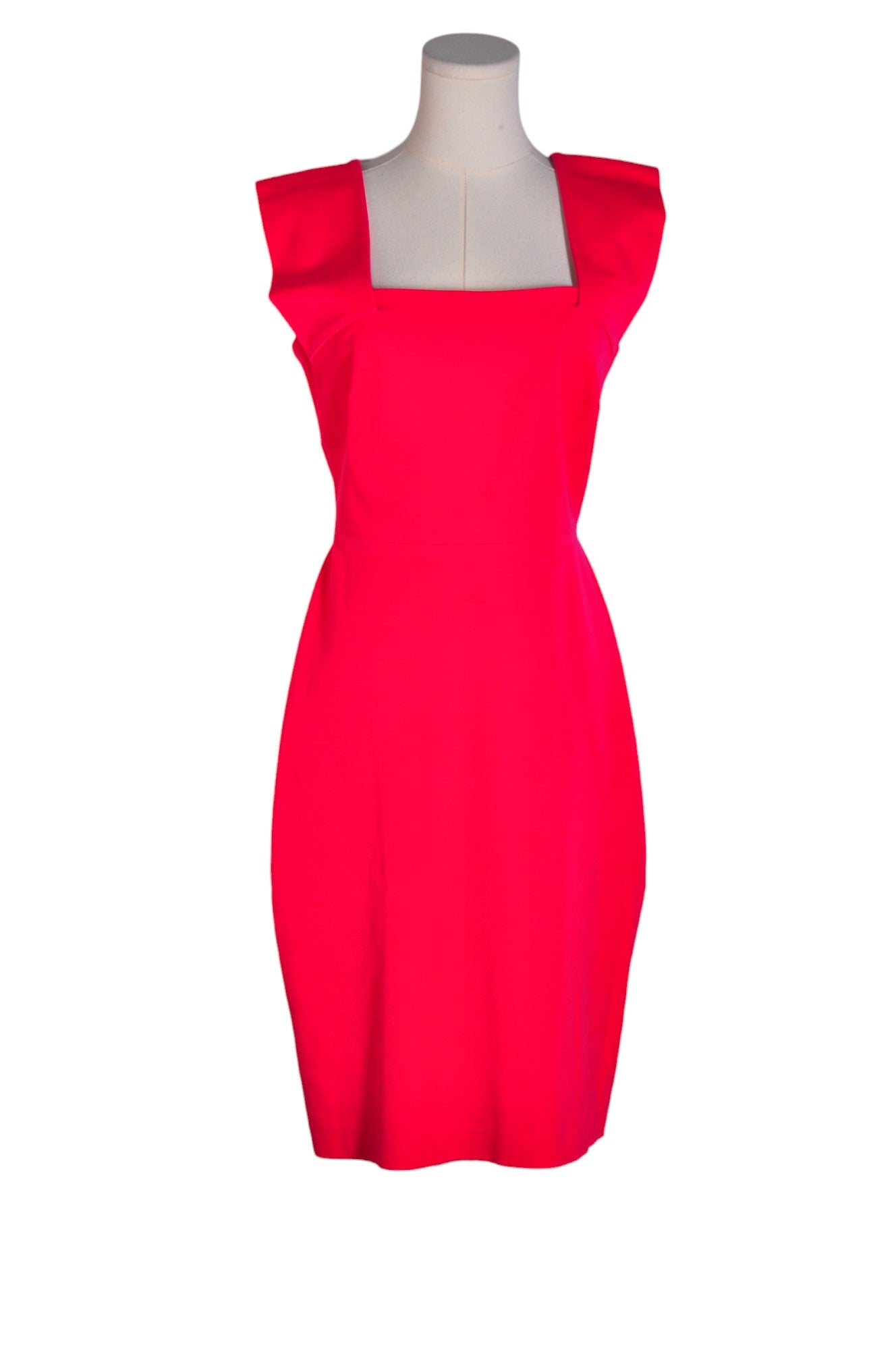 Stylish BANANA REPUBLIC Women's Red Regular Fit Sheath Dress - Size 8