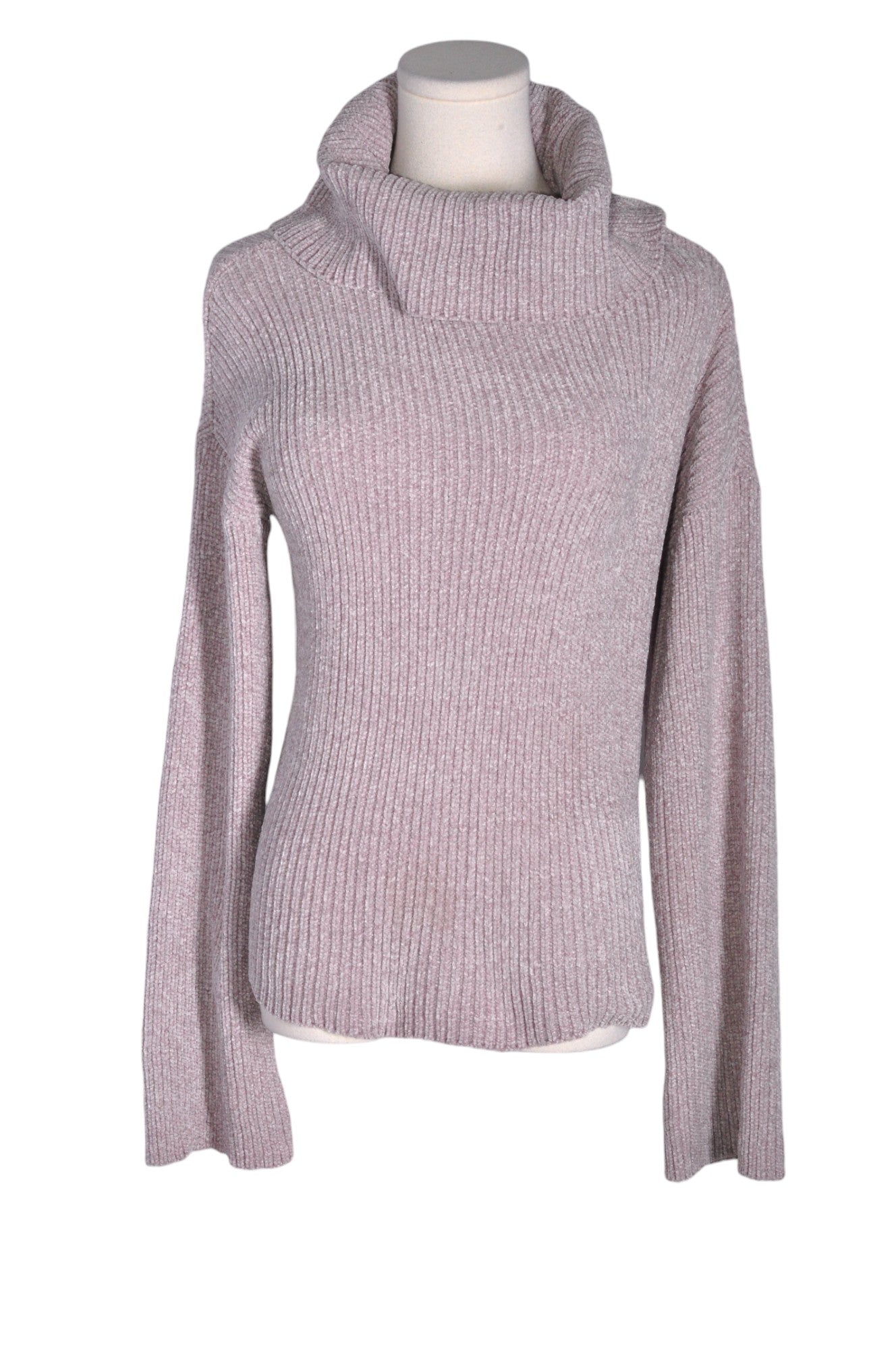 Stylish CUPCAKES AND CASHMERE Women's Purple Regular Fit Turtleneck Tops - Size L