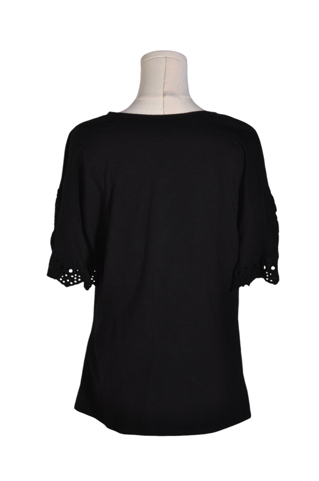 Stylish INTERNATIONAL CONCEPTS Regular Fit Women's Black Blouses - Size XL