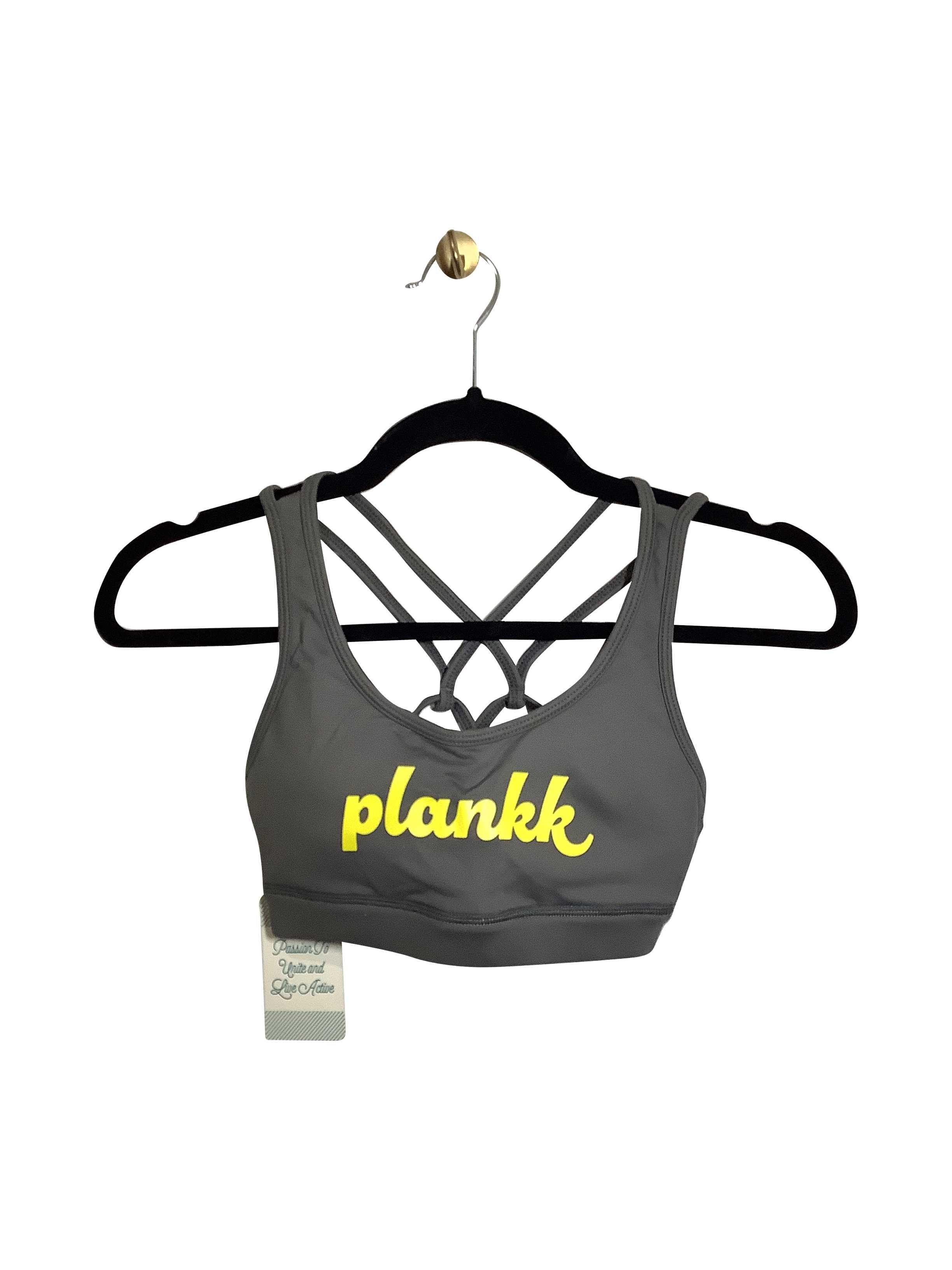 P-TULA Gray XS Regular Fit Second-Hand Activewear Sport Bra - Ideal for Fitness Enthusiasts