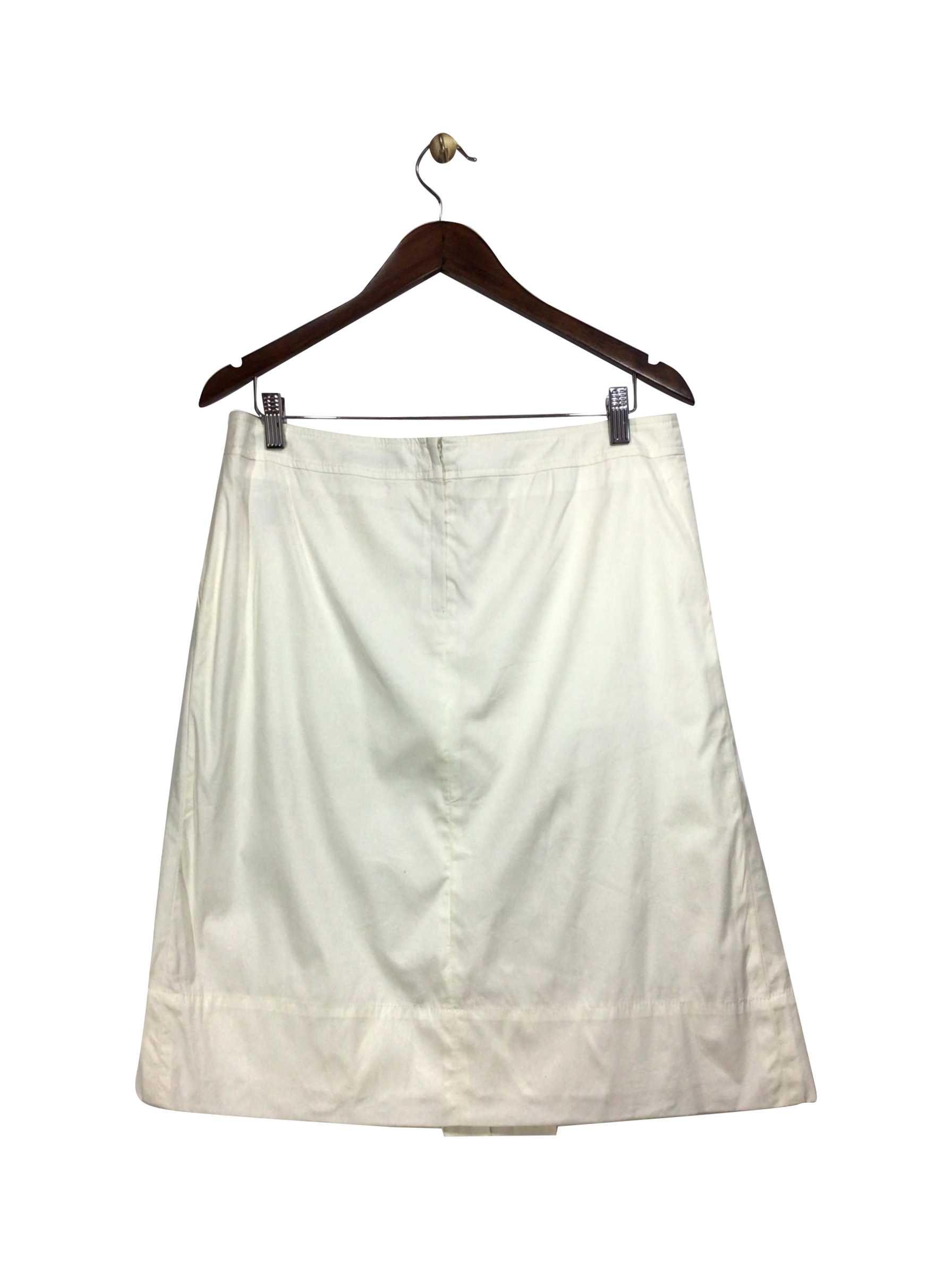 HUGO BOSS Second - Hand Regular Fit Knee - Length White Skirt Size 10