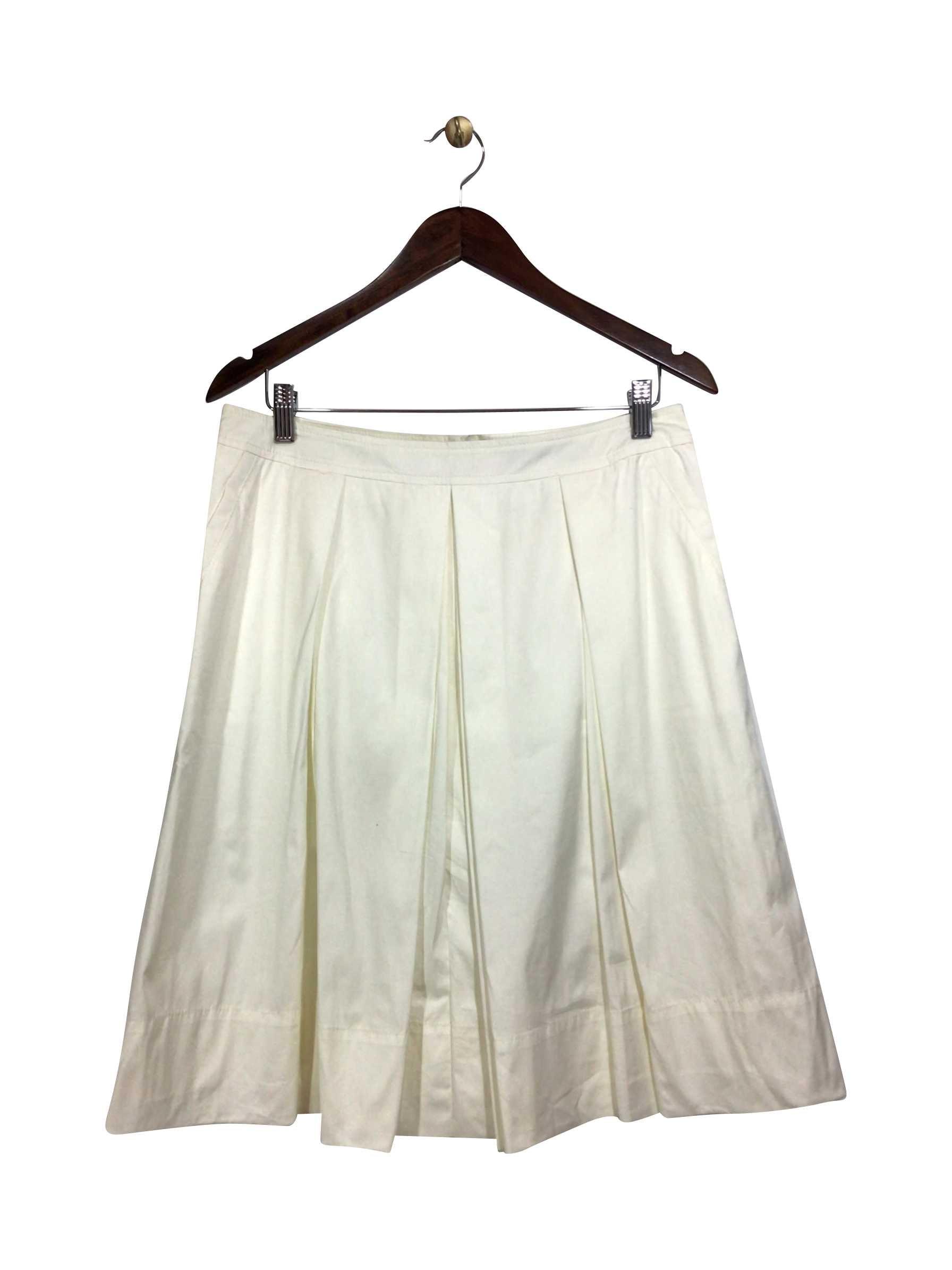 HUGO BOSS Second - Hand Regular Fit Knee - Length White Skirt Size 10