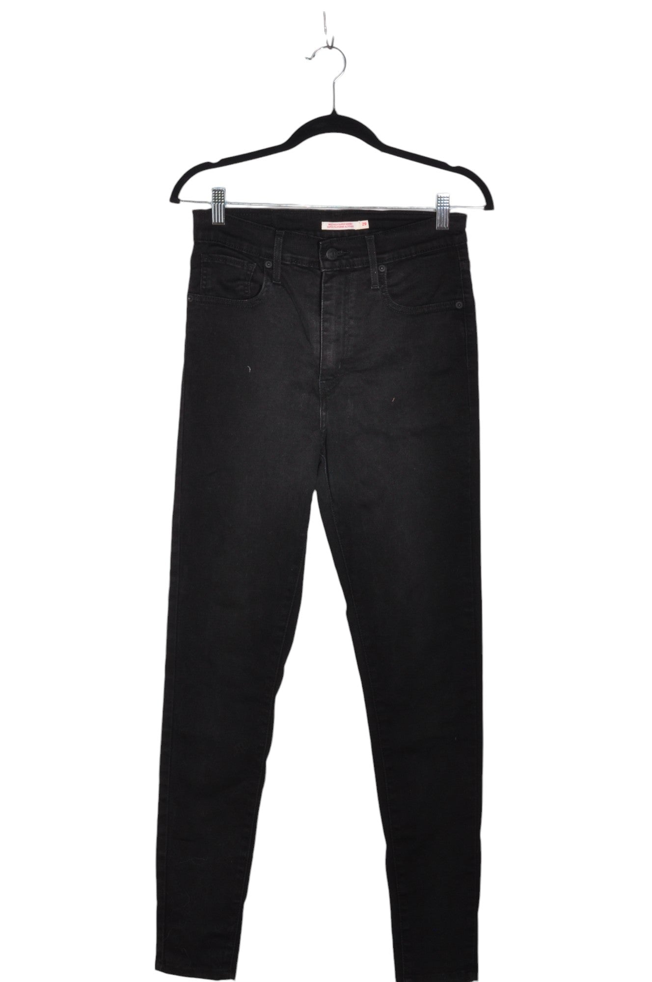 LEVI'S Second Hand Women's Black Regular Fit Straight-Legged Jeans - Size 29