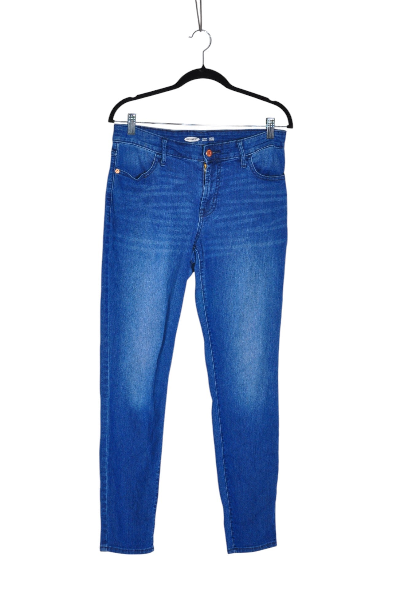 OLD NAVY Women's Stylish Blue Regular Fit Straight-Legged Jeans - Size 8