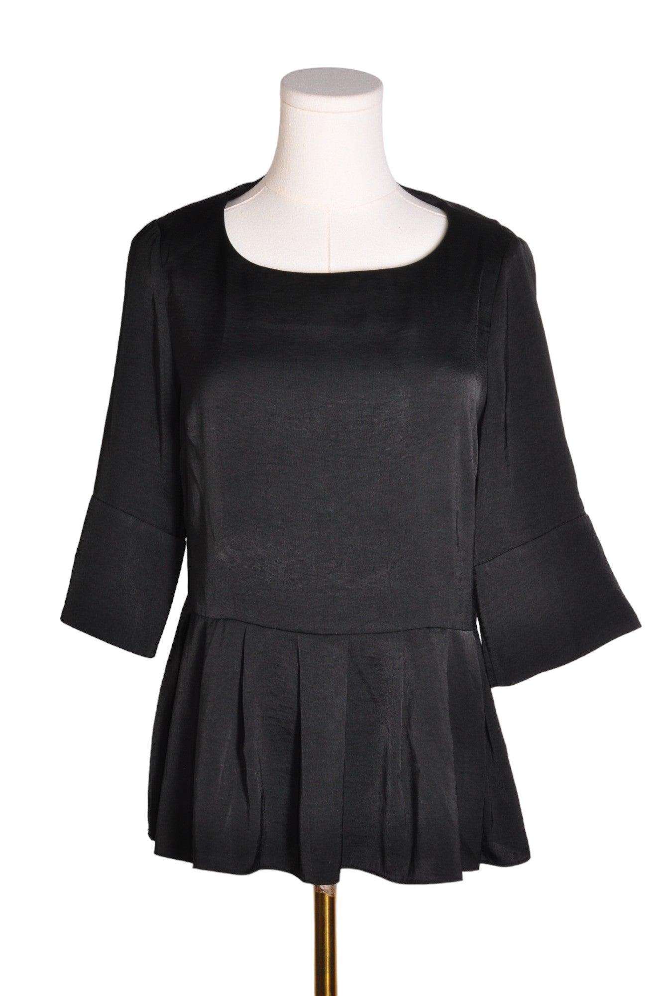 Stylish CONTEMPORAINE Women's Regular-Fit Black Blouses - Size XS