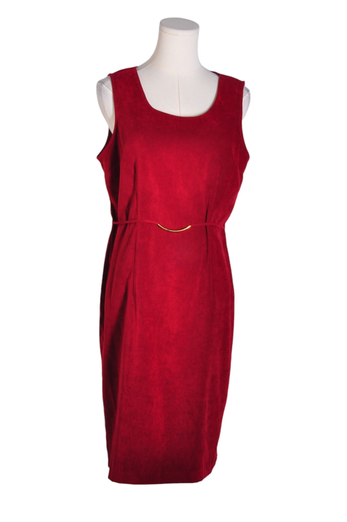 LINDOR Stylish Red Regular-Fit Women's Sheath Dress - Size S