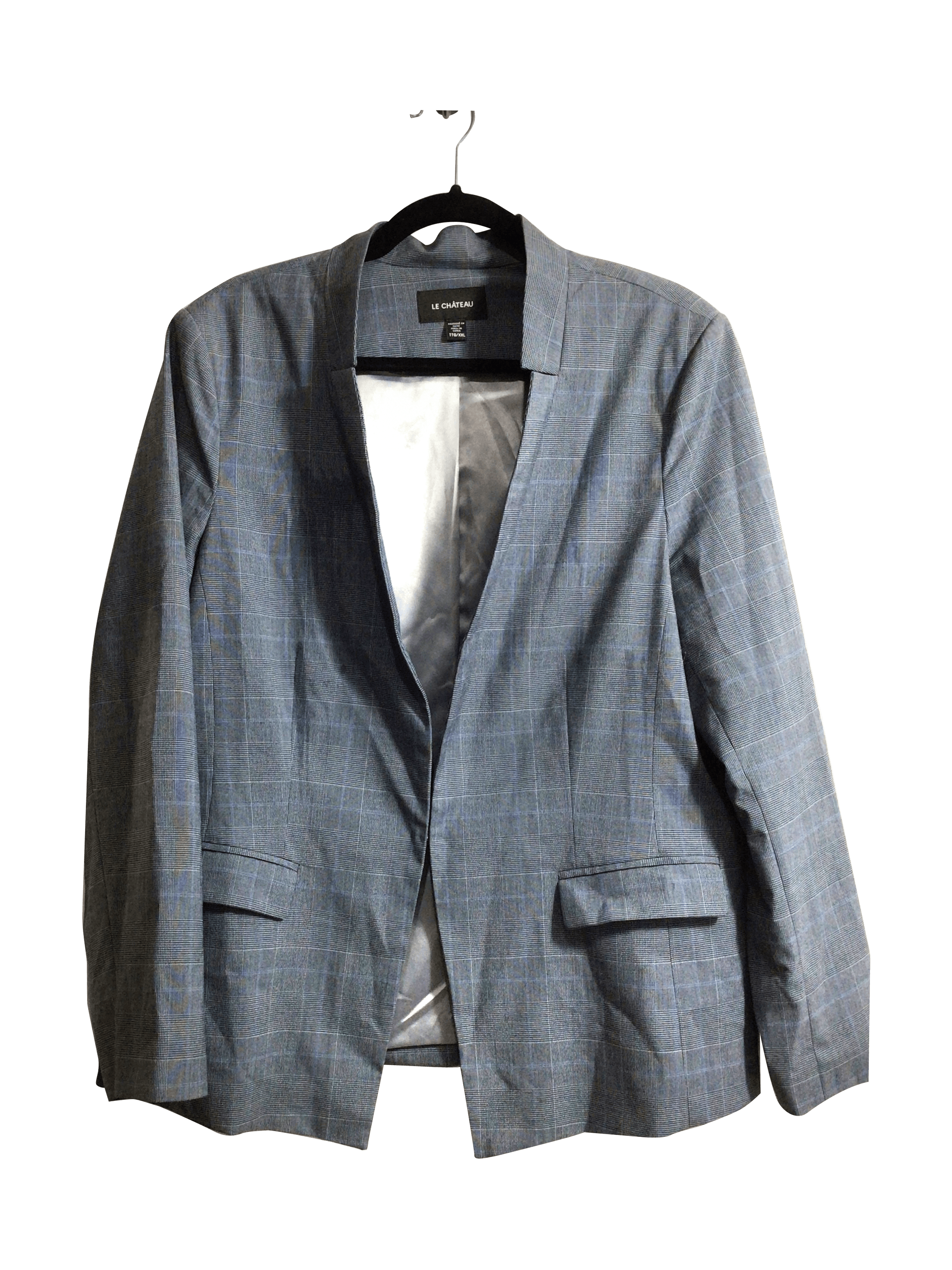 Stylish CHATEAU Blue Regular Fit Blazers - XXL