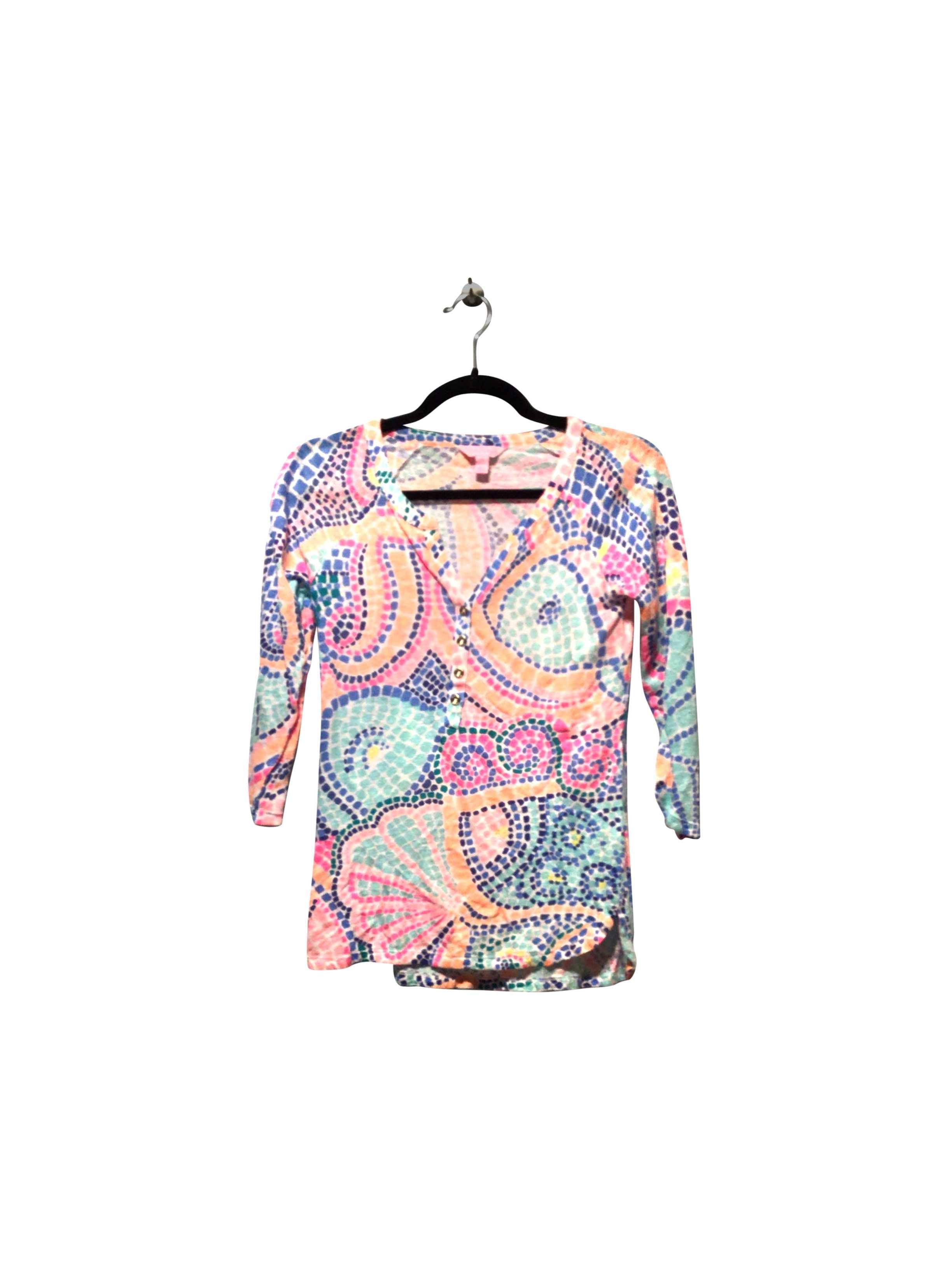 LILLY PULITZER Stunning Orange Regular Fit Blouse - XS for Fashion Lovers