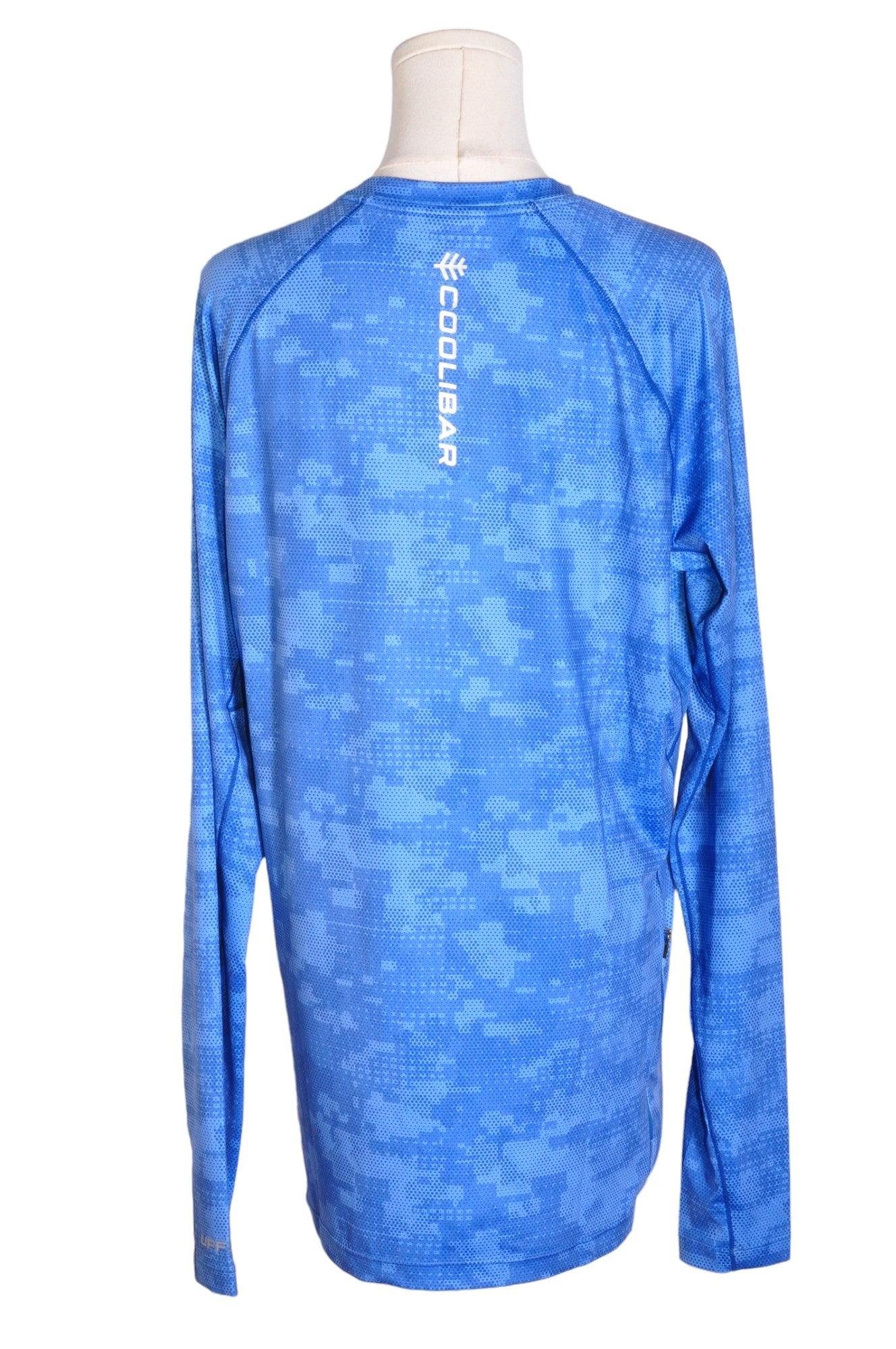COOLIBAR Stylish Women's Blue Regular-Fit Long-Sleeve T-Shirt - Size M