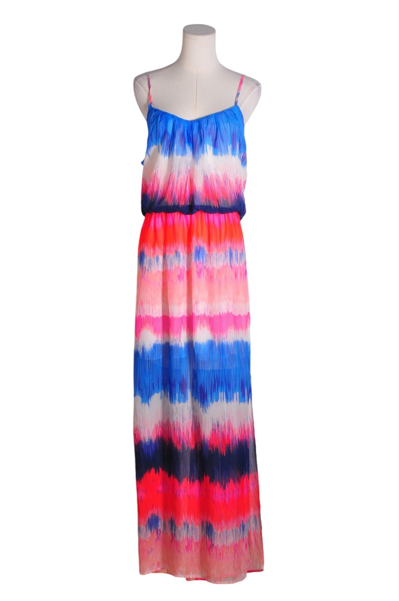MICHELE BOHBOT Stunning Women's Blue Maxi Dress - Regular Fit, Size 10