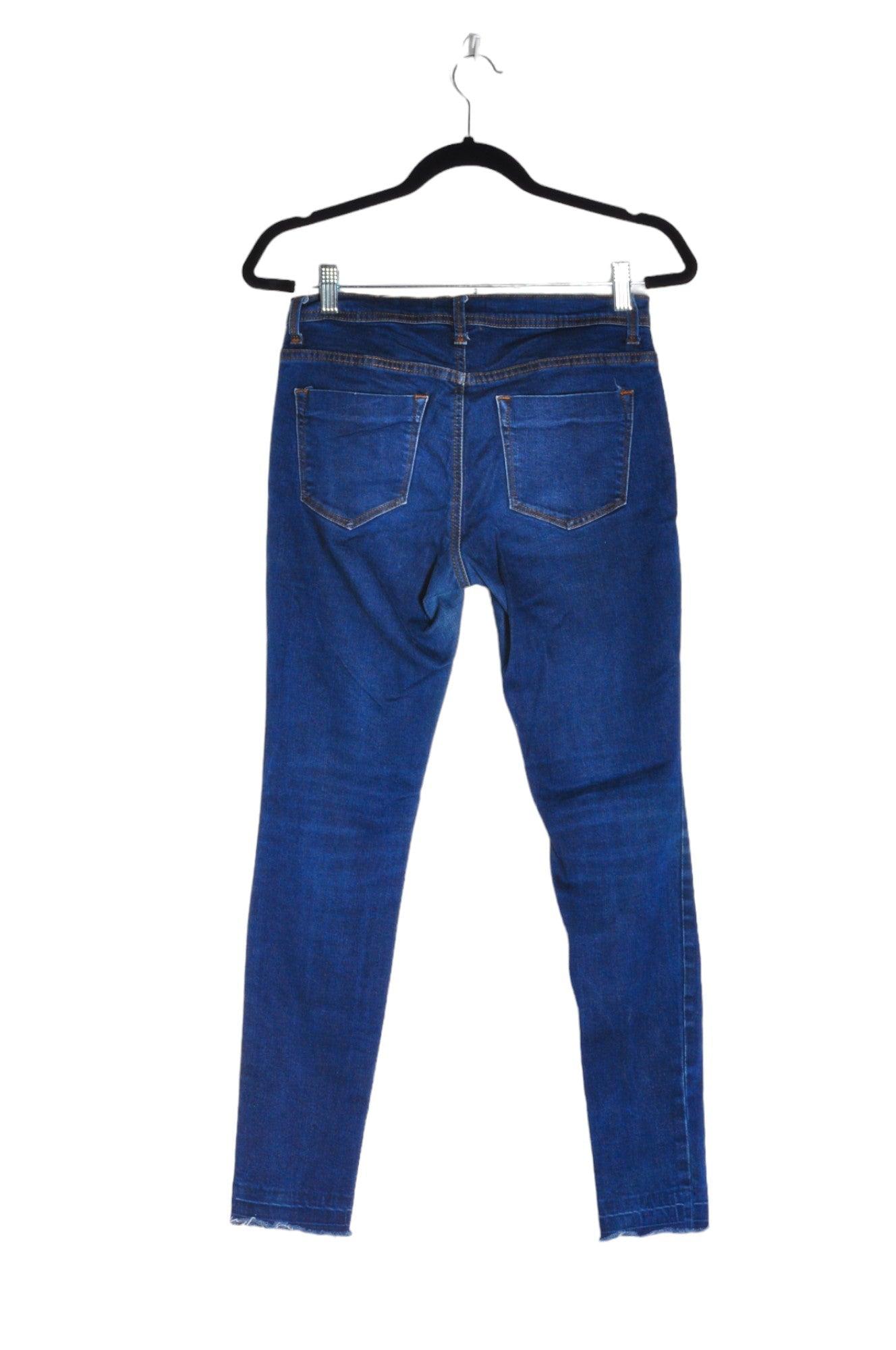 FOREVER 21 Stylish Women's Blue Straight-Legged Regular Fit Jeans - Size S