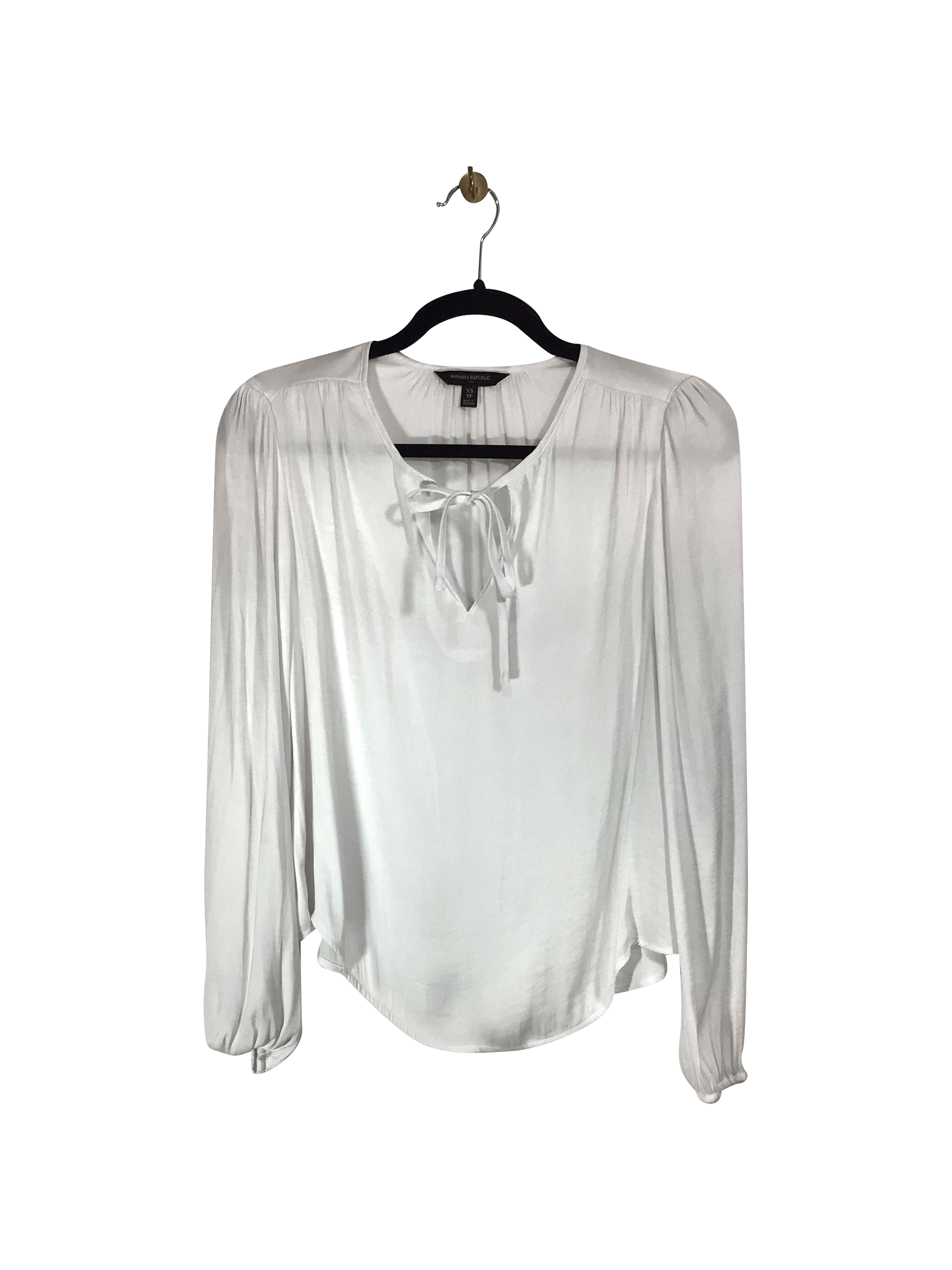 BANANA REPUBLIC Women's Elegant White Regular-Fit Blouses - Size XS