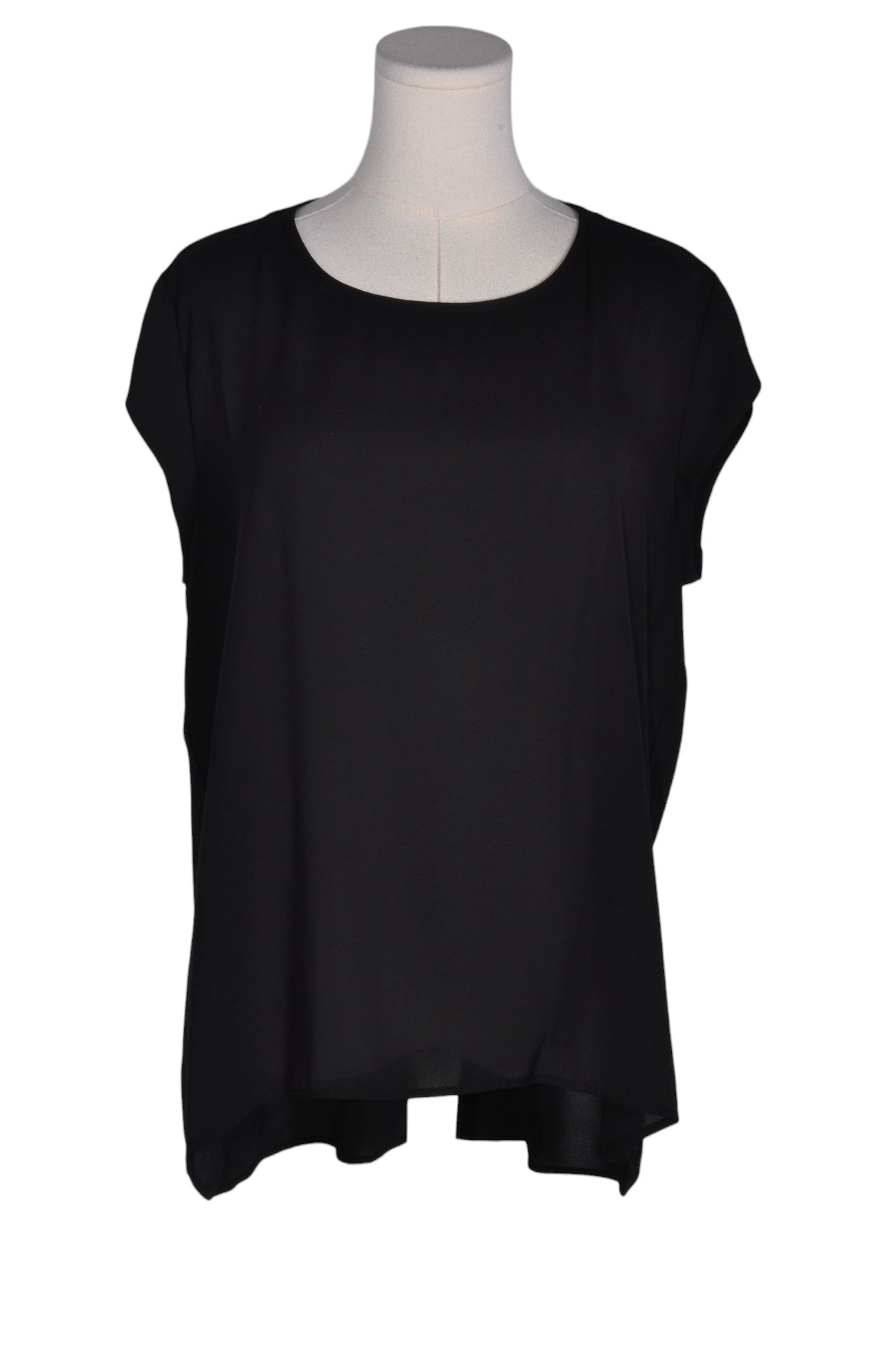 Stylish PALE SKY Women's Regular-Fit Black Blouse - Size L