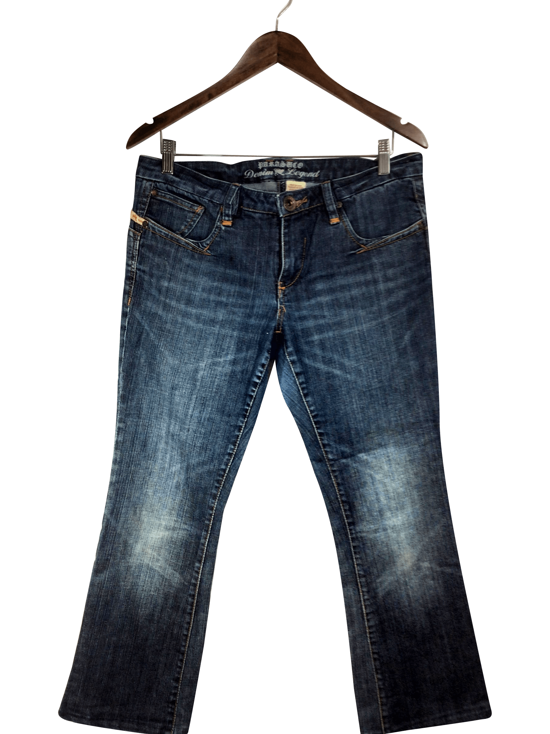 PARASUCO Blue Regular Fit Straight - Legged Second - Hand Jeans Size 8