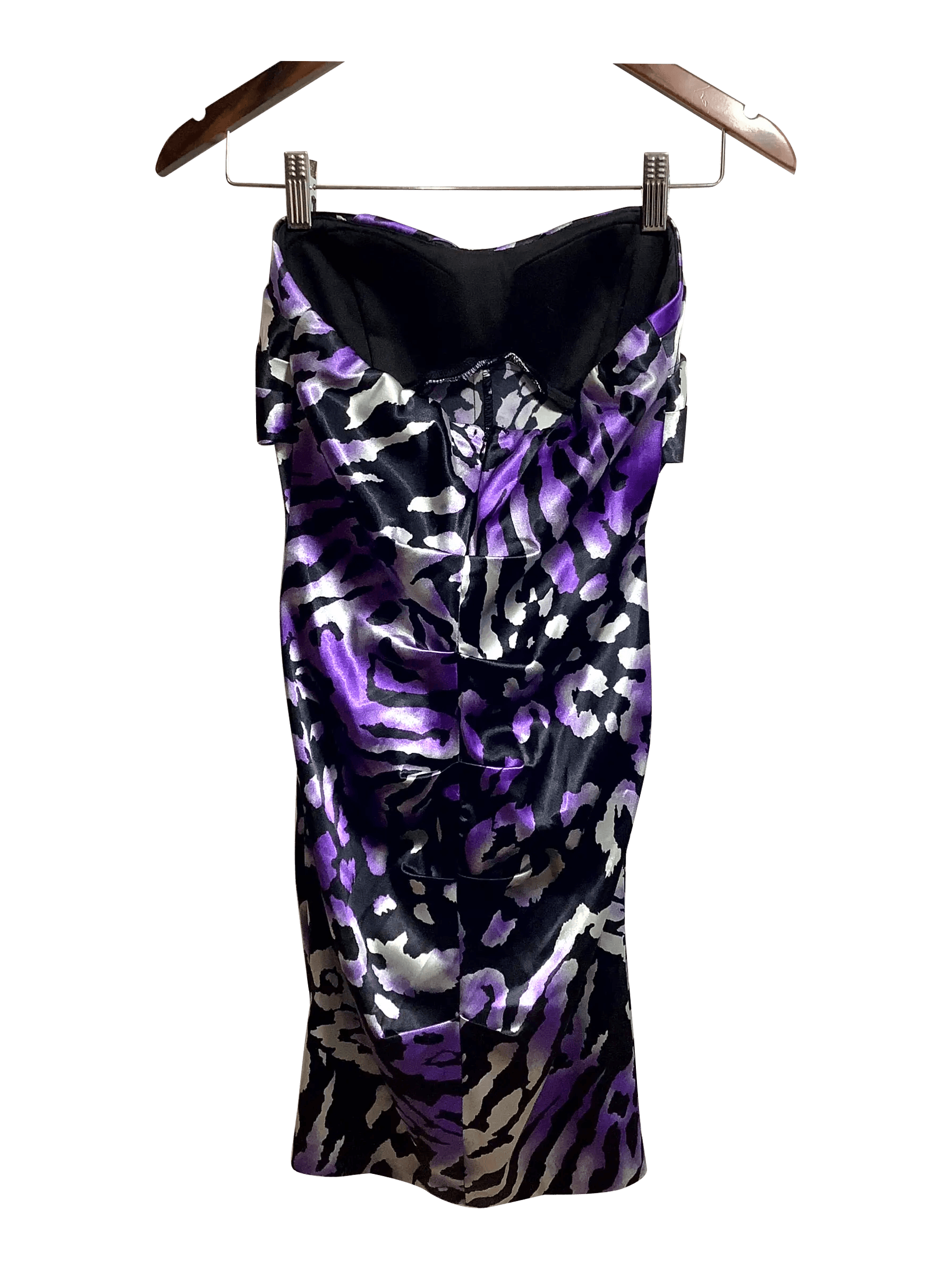 Gorgeous CHATEAU Purple Regular Fit Bodycon Dress - Size 4