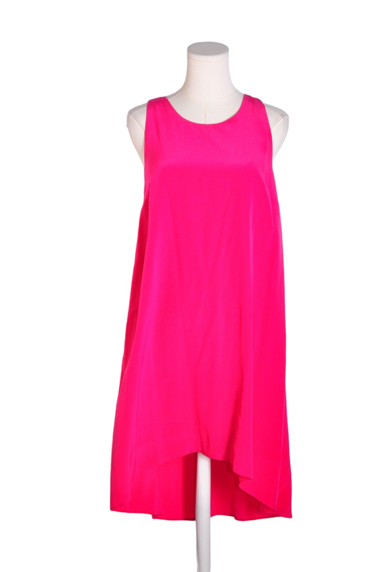 PARAPHRASE Stylish Women's Pink Regular Fit High Low Dress - Size 6