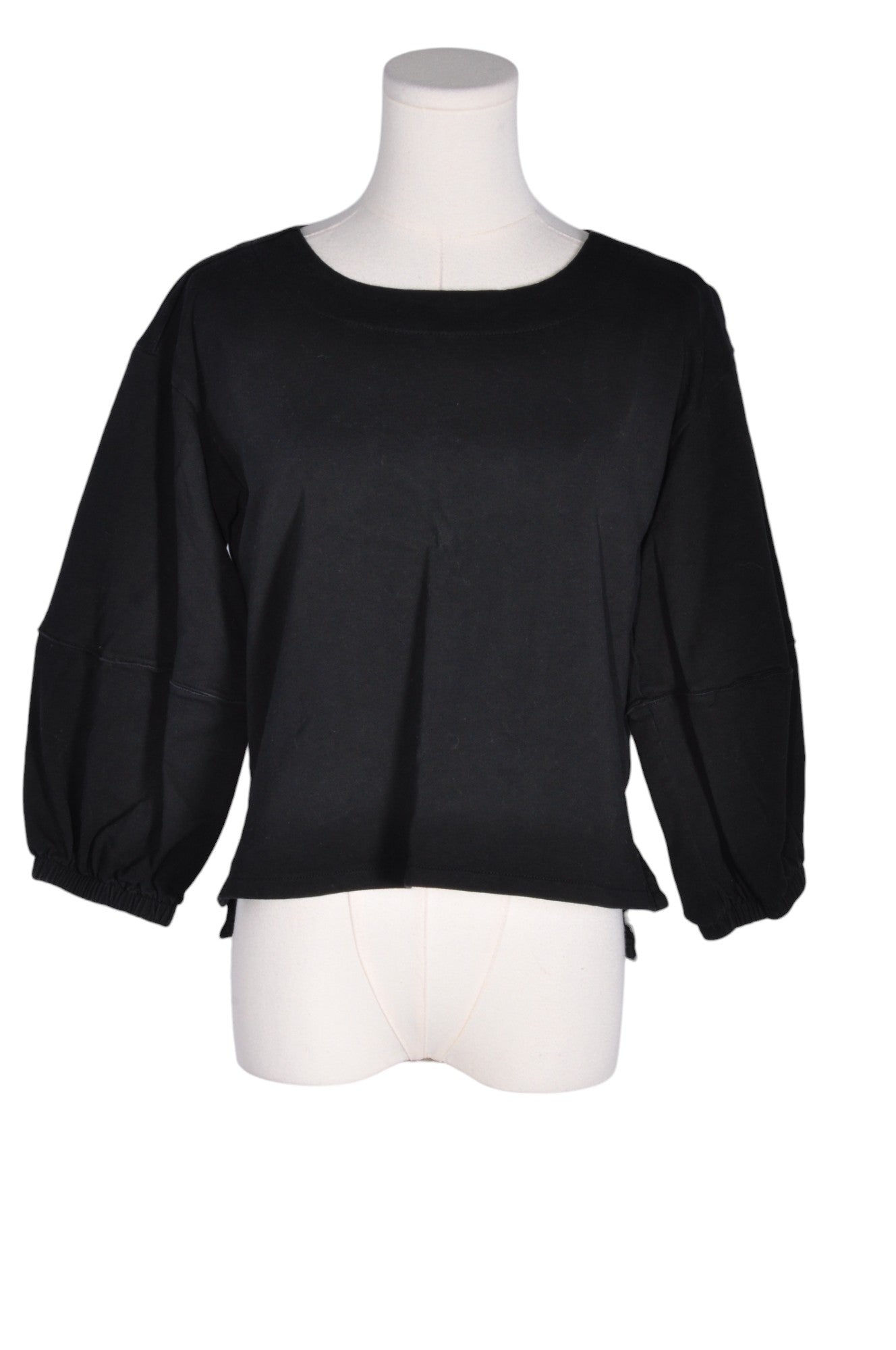 LILI SIDONIO Stylish Women's Black Regular-Fit Blouse - Size M